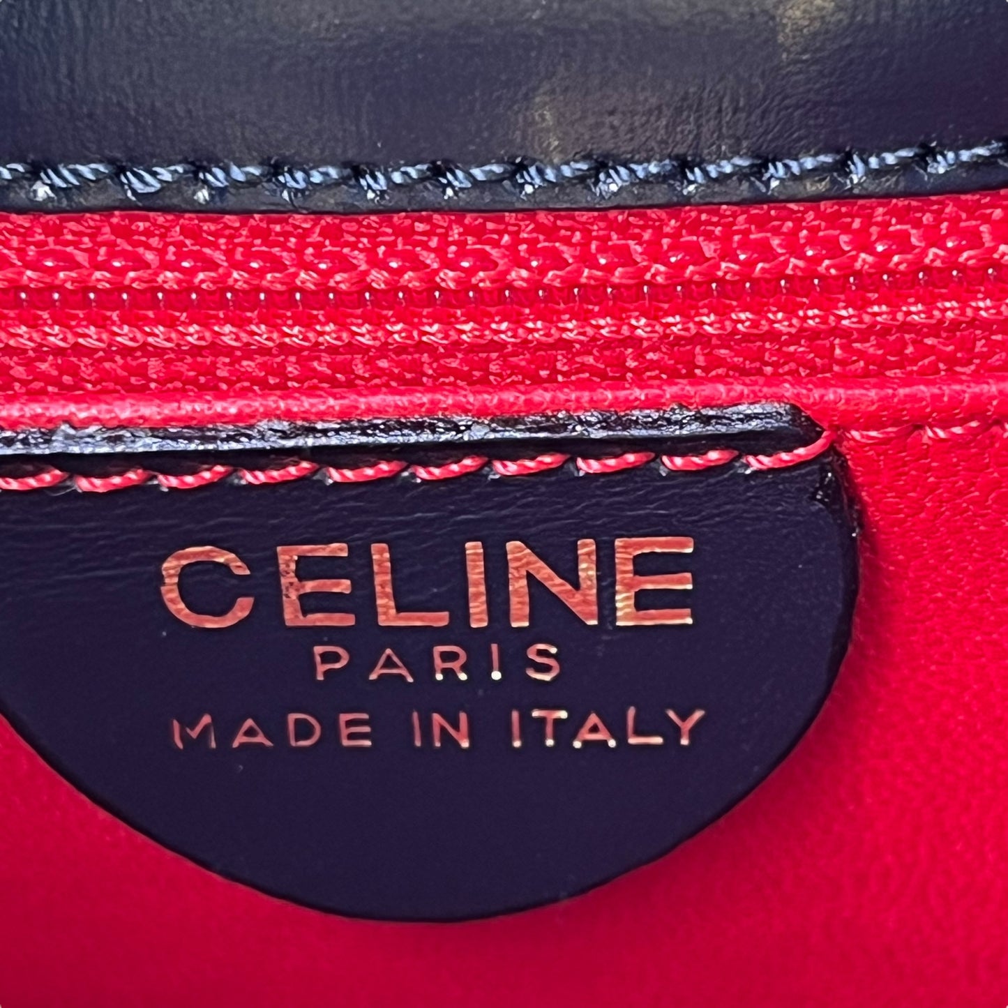 CELINE Double Face Hand Bag - Navy