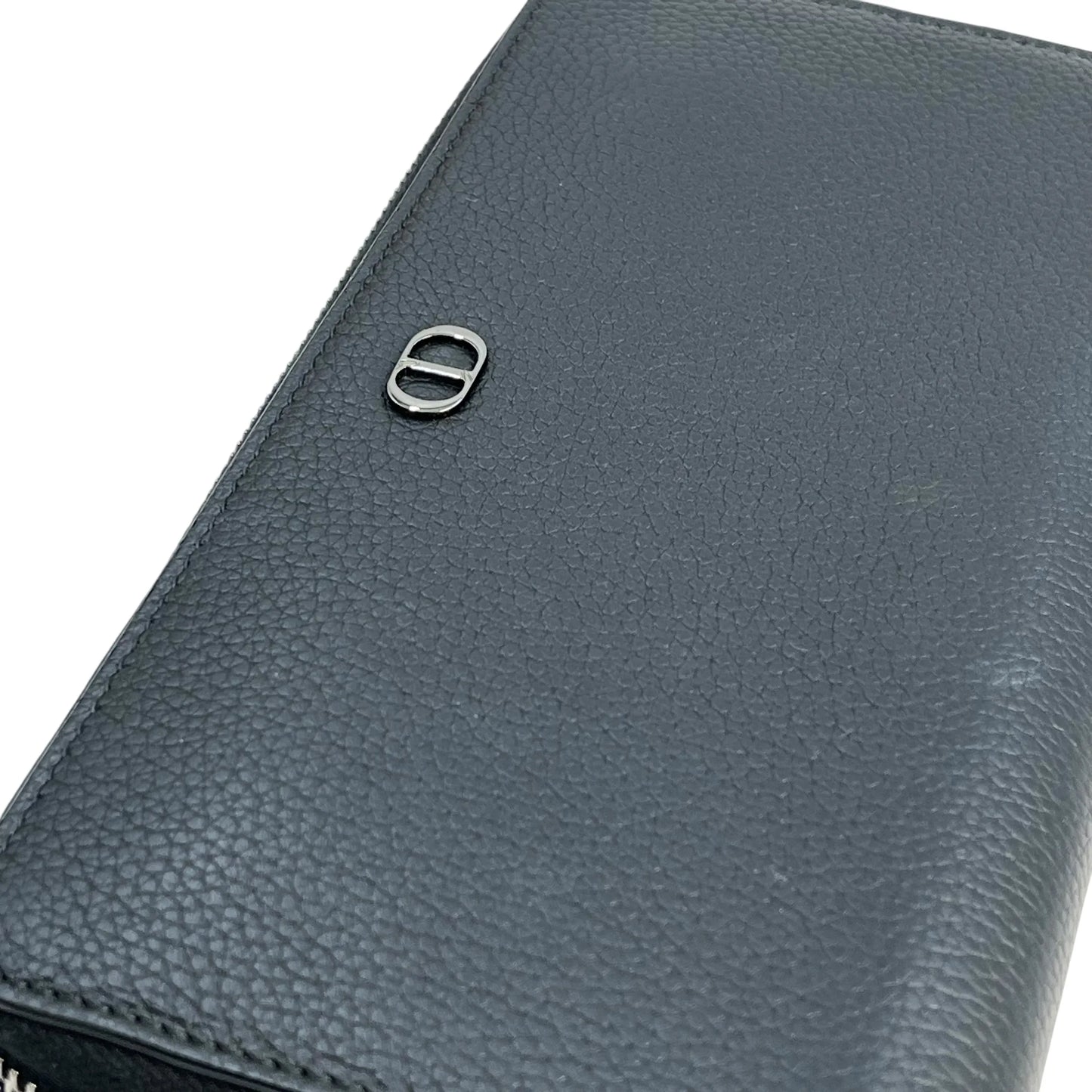 Dior CD Icon Round Zipper Long Wallet - Black