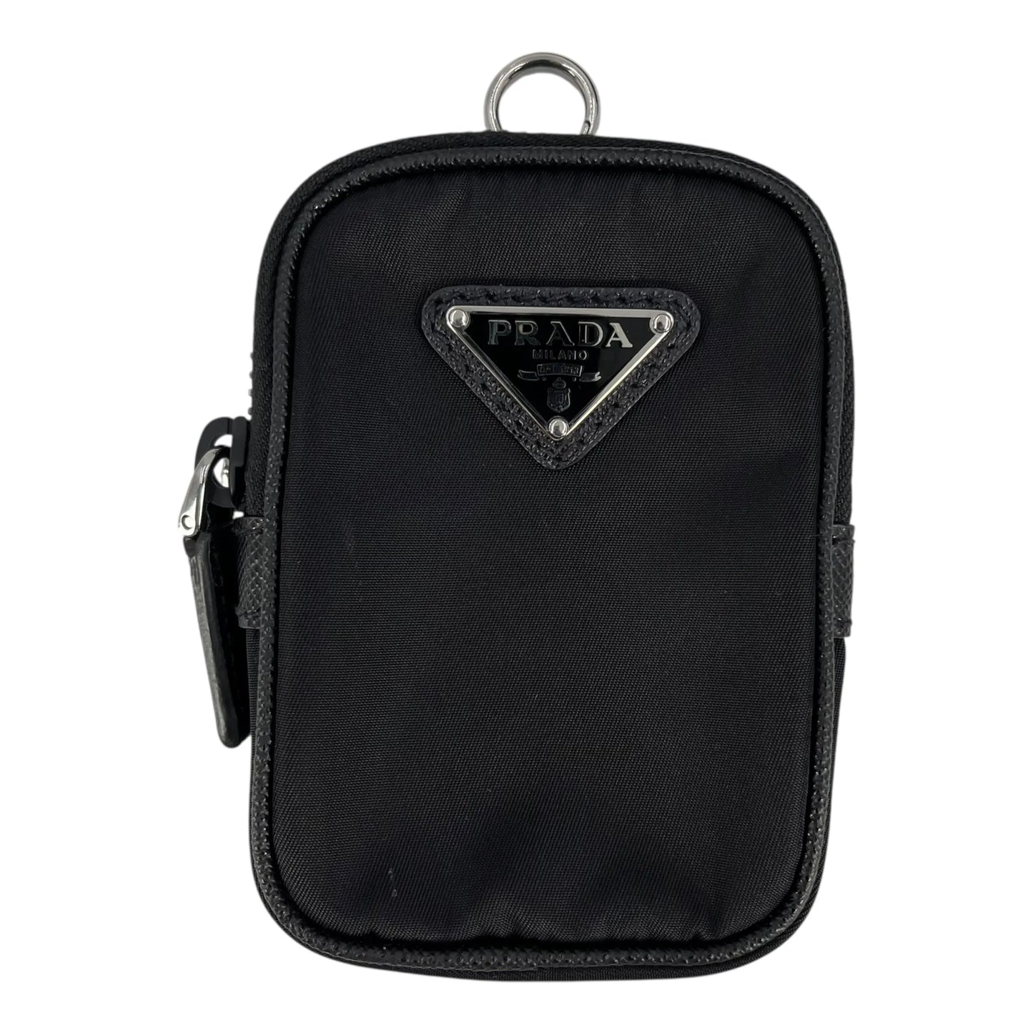 PRADA Re-Nylon Shoulder Bag with Pouch - Black