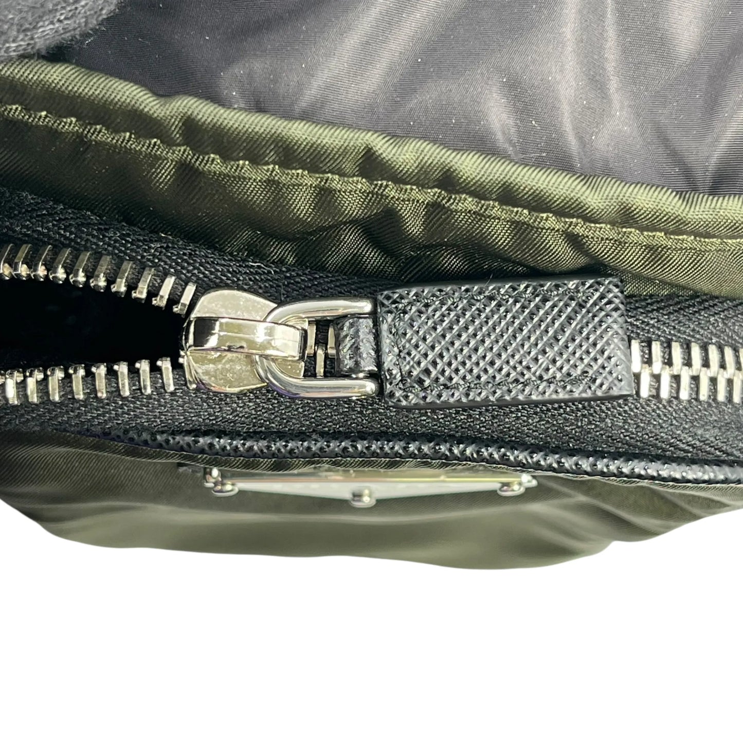 PRADA Re-Nylon Phone Case Shoulder Bag - Khaki