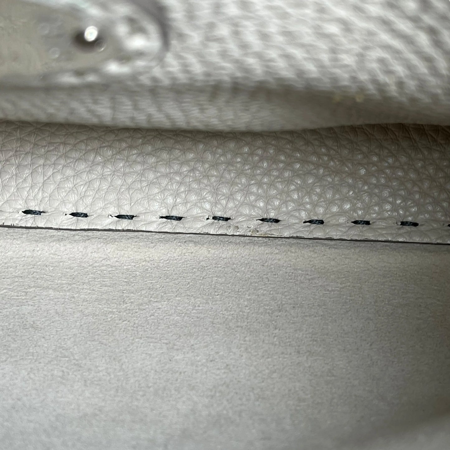 FENDI Peekaboo Leather Hand Bag Shoulder Bag - Gray