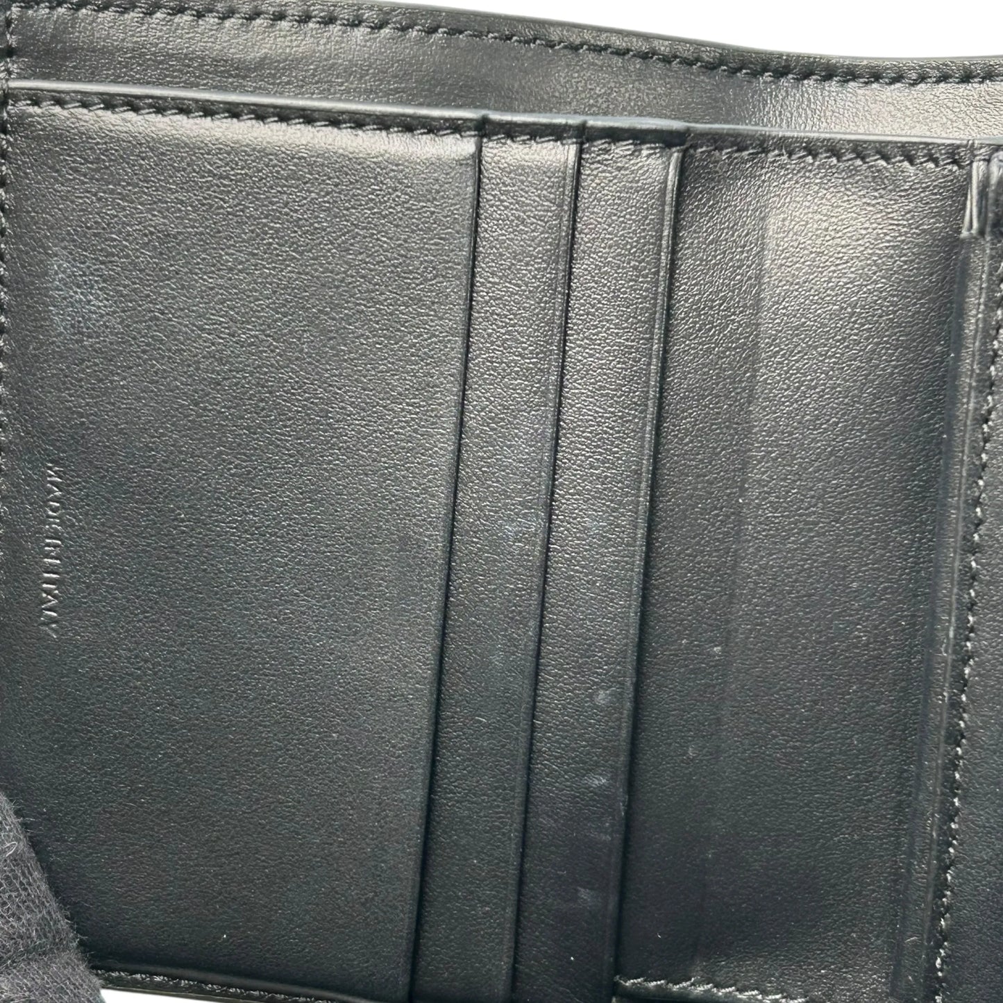 CELINE Triomphe Compact Wallet - Black