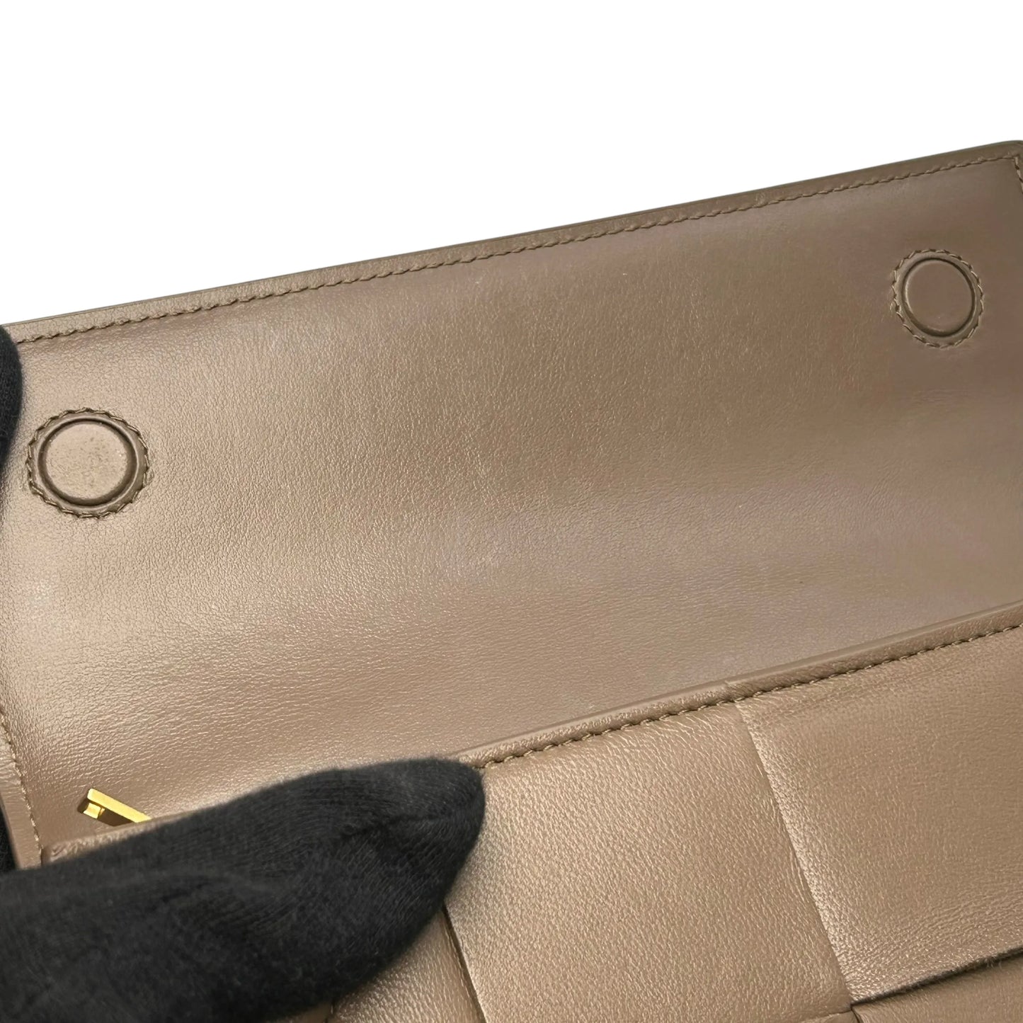 Bottega Veneta Intrecciato Flap Continental Long Wallet - Brown