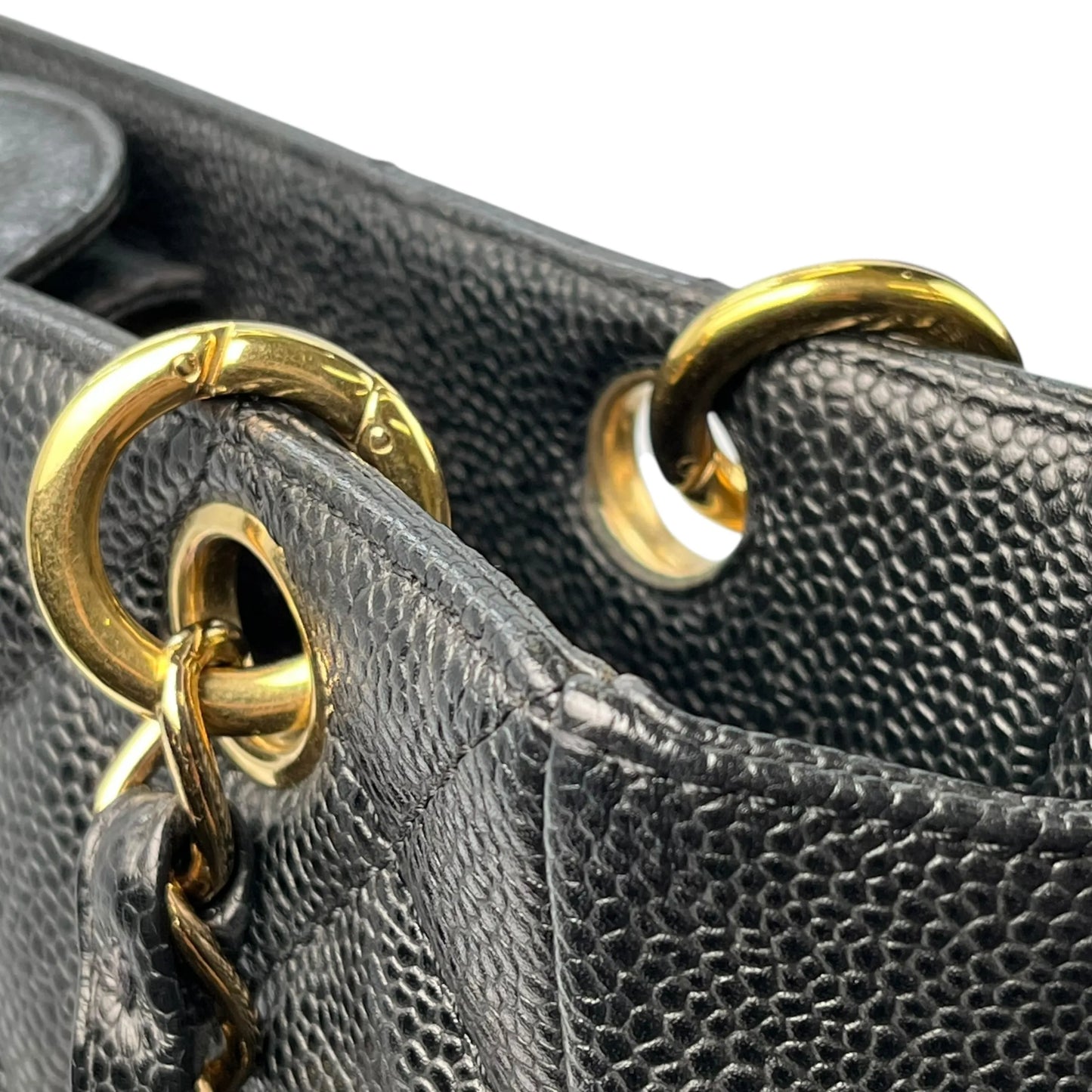 CHANEL PST Cain Tote Bag - Black