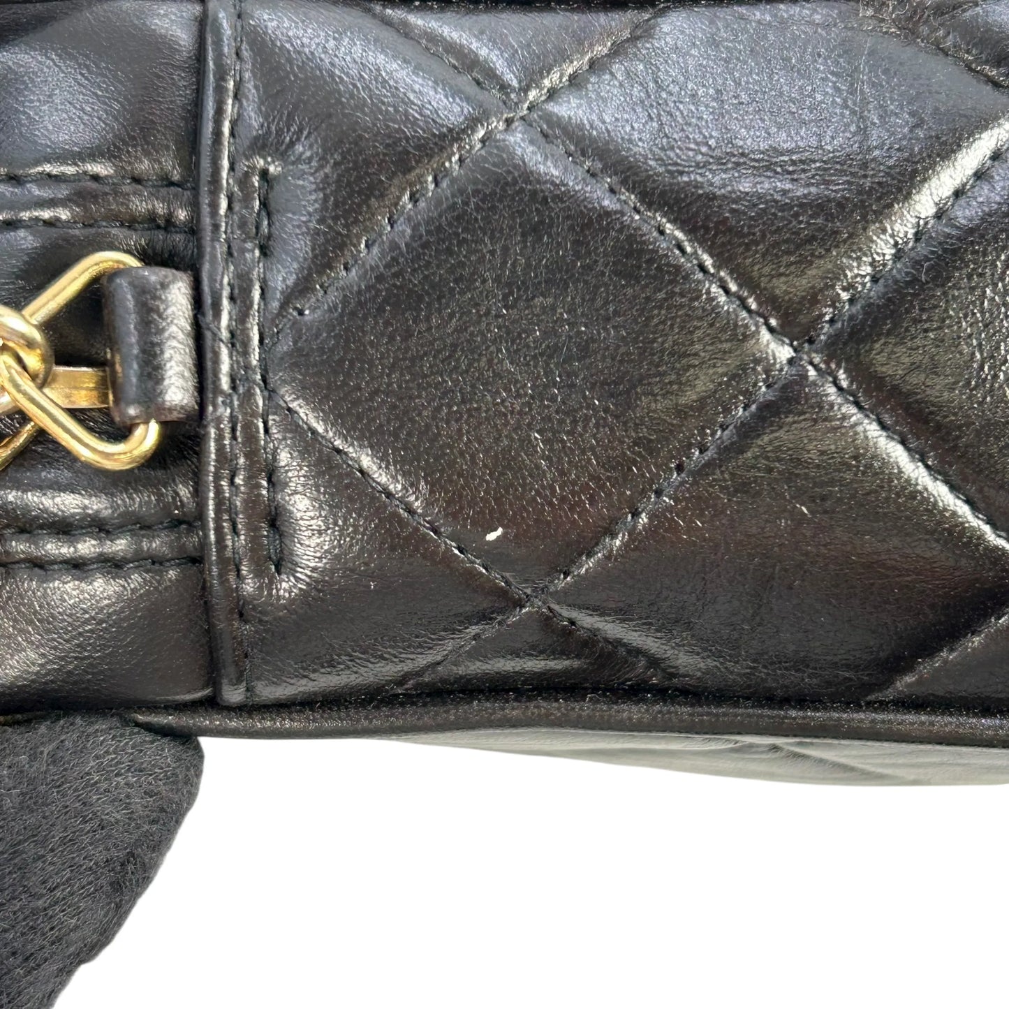 CHANEL Matelasse Tassel Chain Shoulder Bag - Black