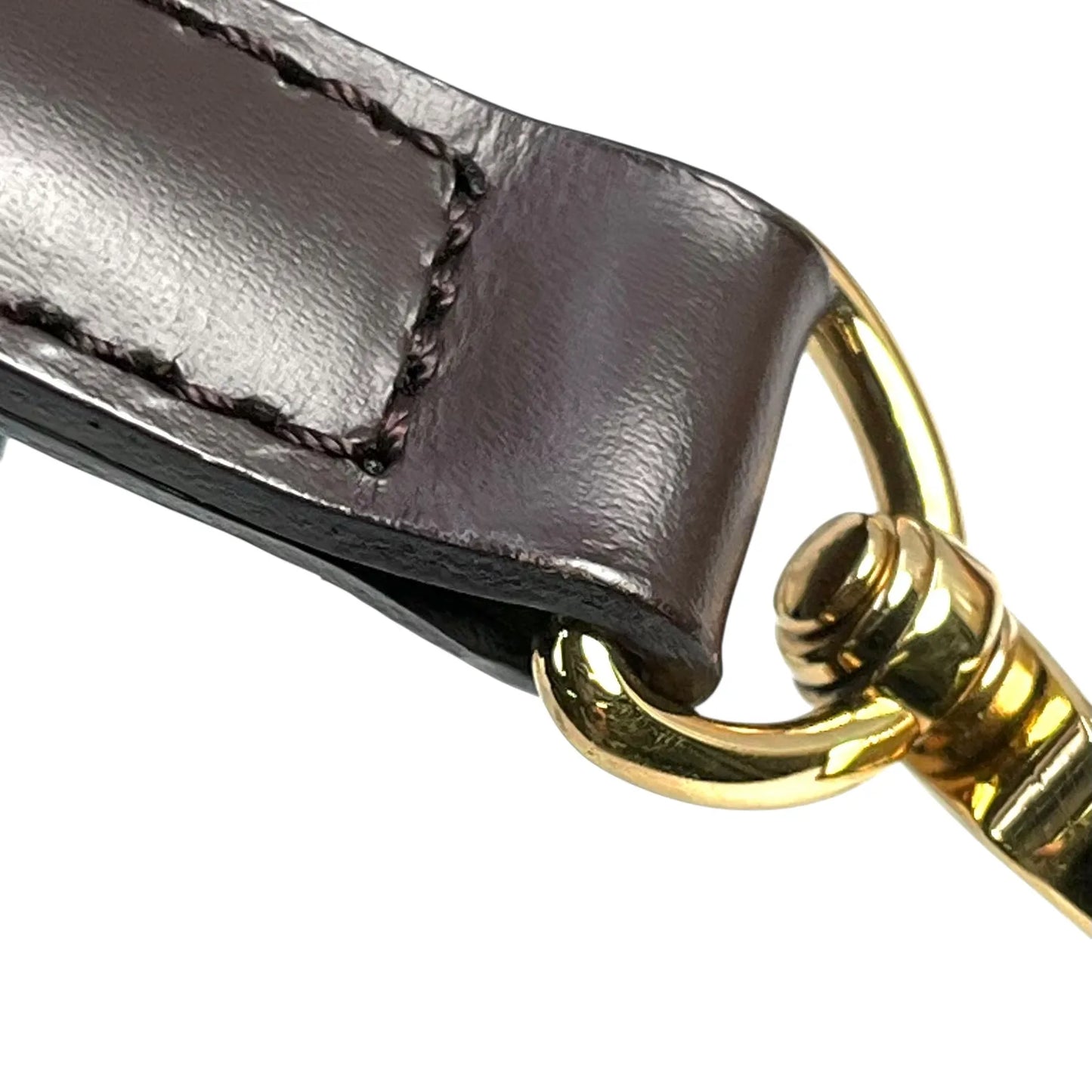 LOUIS VUITTON Leather Shoulder Strap - Darkbrown - 34941