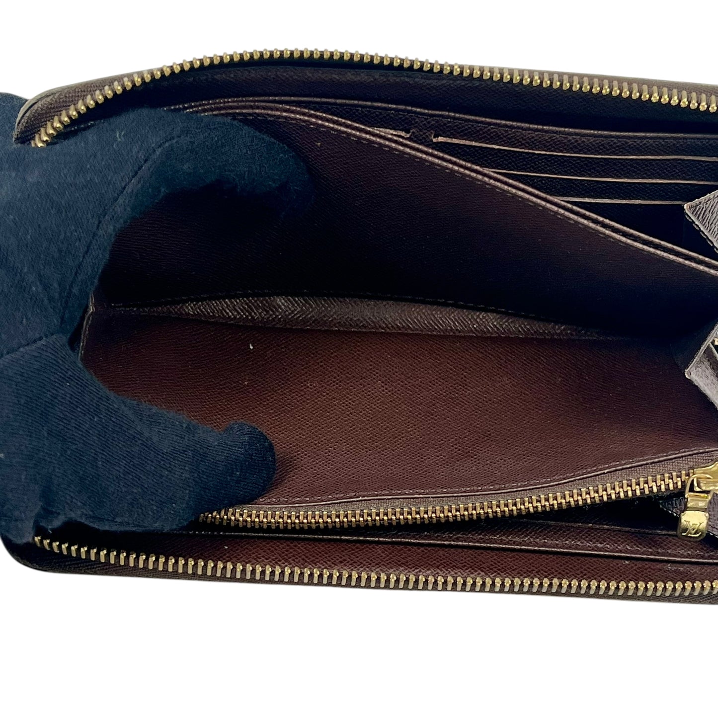 Louis Vuitton Damier Graphite Zippy Long Wallet - Brown - CA2187