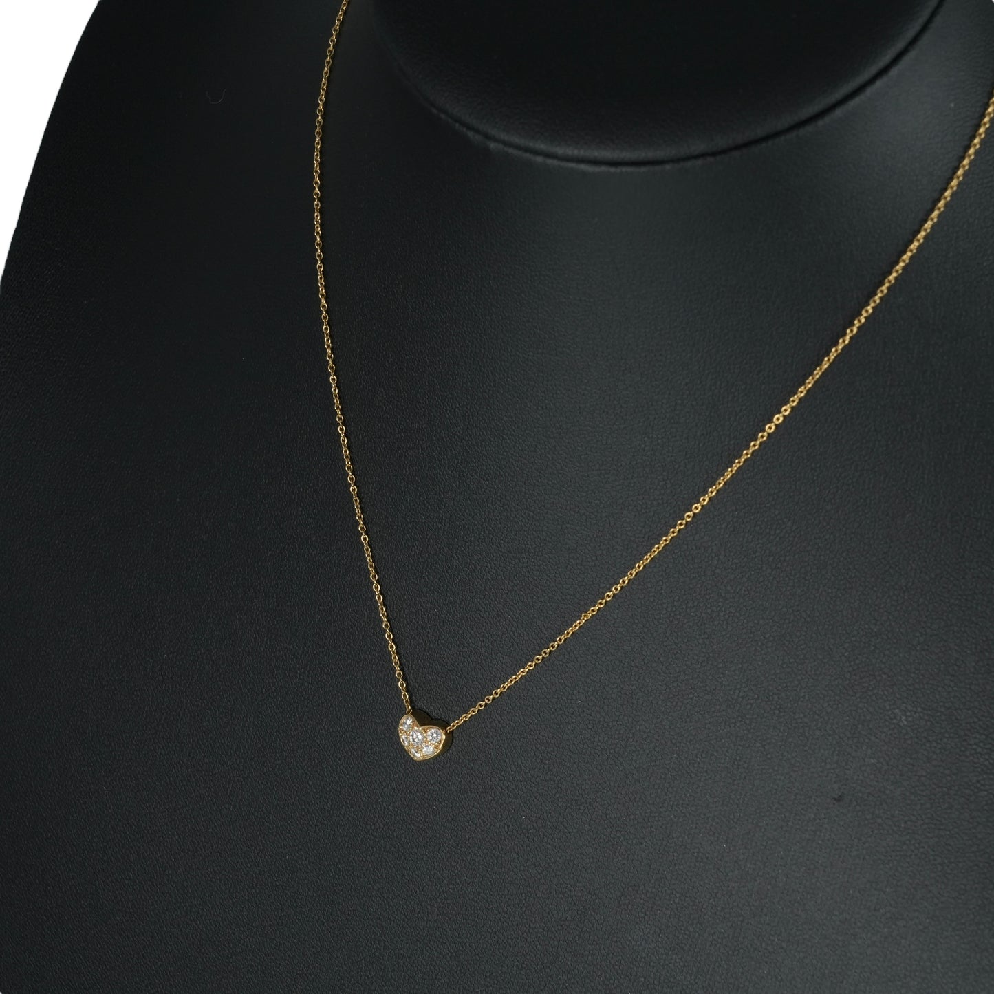 Tiffany Pave Diamond Heart Necklace