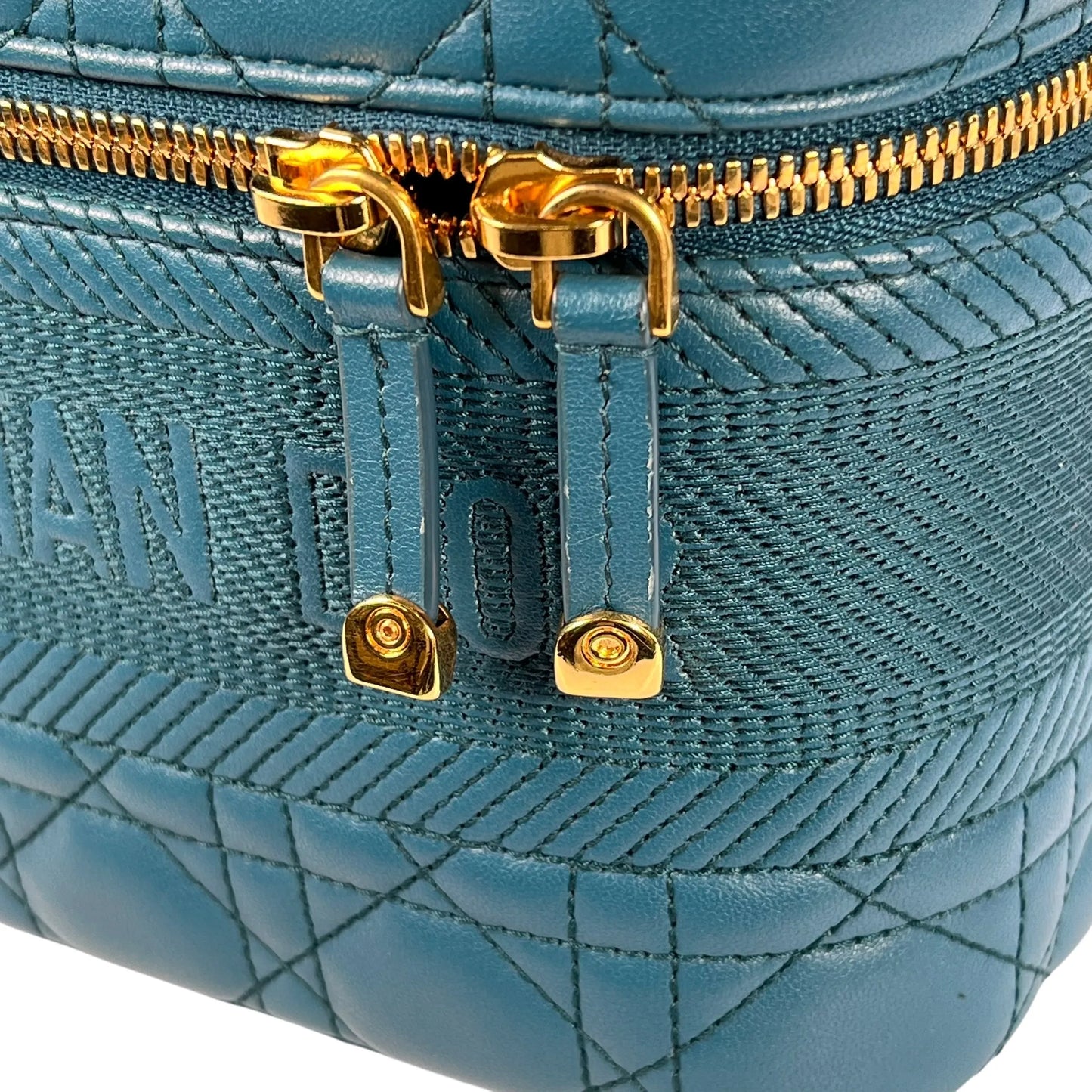 Dior Small Travel Vanity Hand Bag Shoulder Bag - Blue