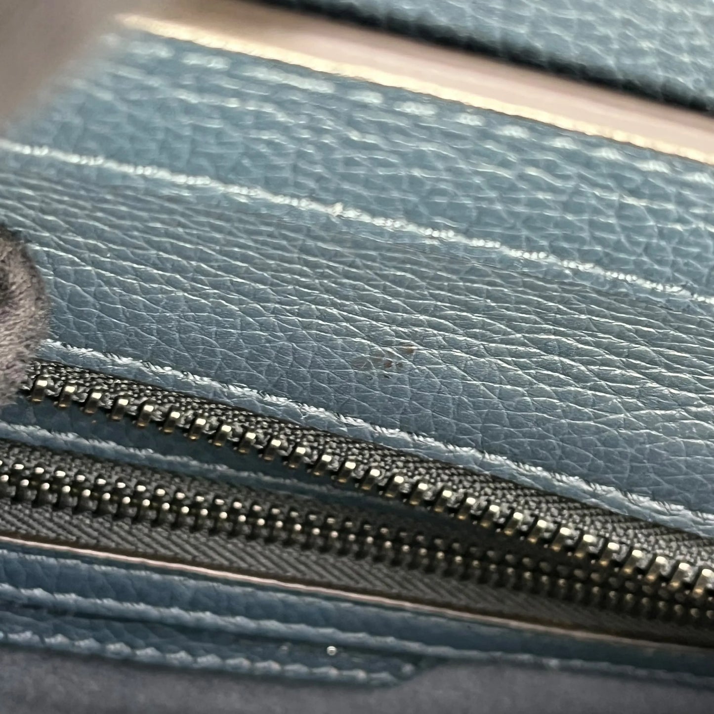 CELINE Micro Shopper Luggage Hand Bag - Navy Blue