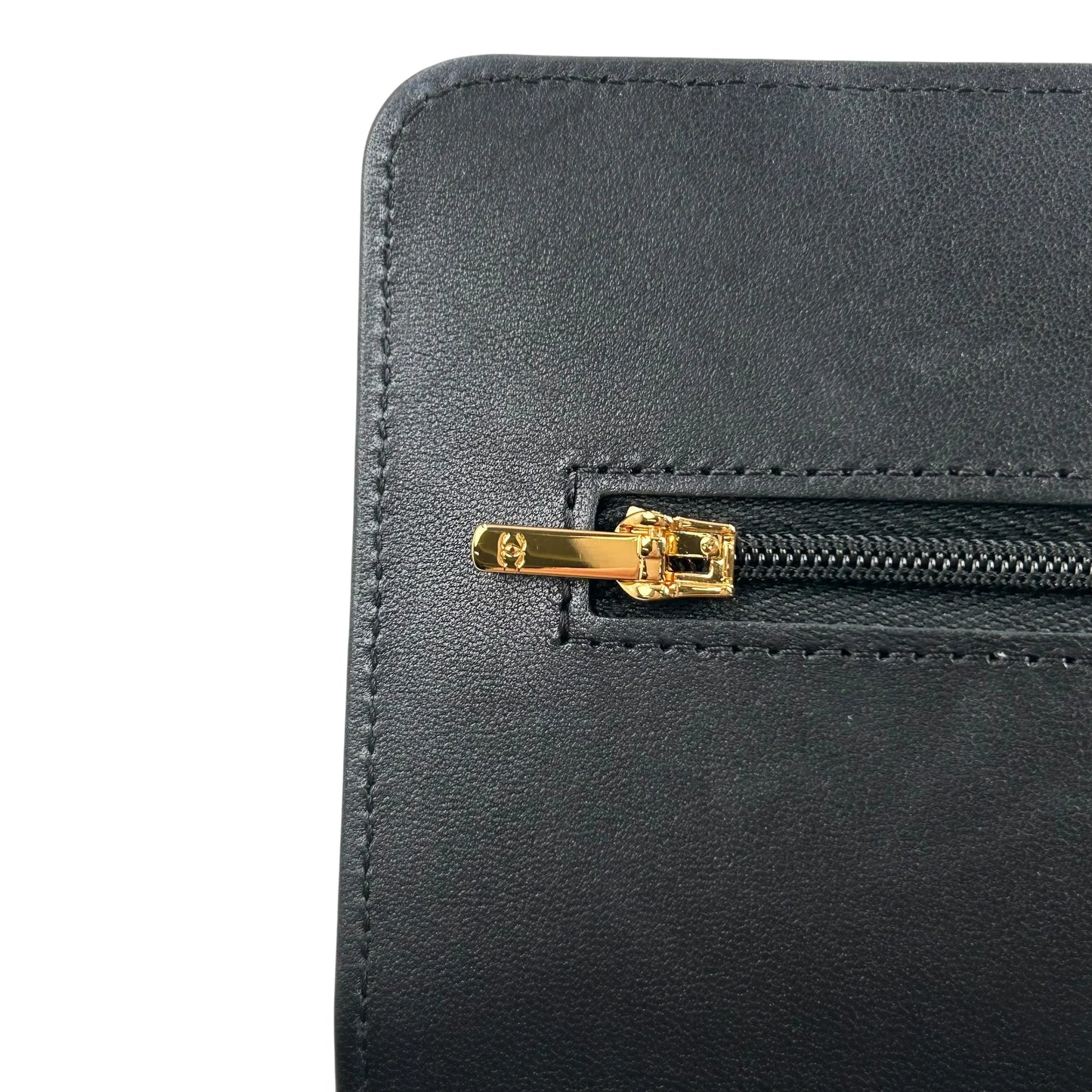 CHANEL Materasse Lambskin Chain Wallet Shoulder Bag - Black