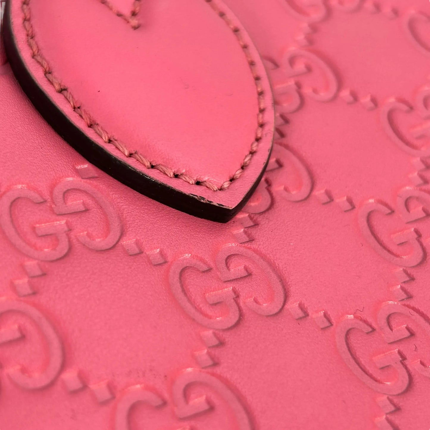GUCCI Guccissima Leather Hand Bag Shoulder Bag - Pink