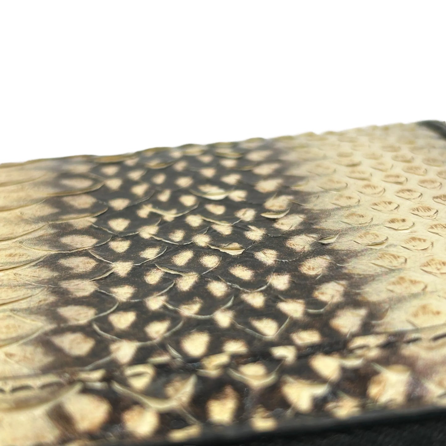 GUUCI Bamboo Zip Around Long Wallet - Beige × Brown