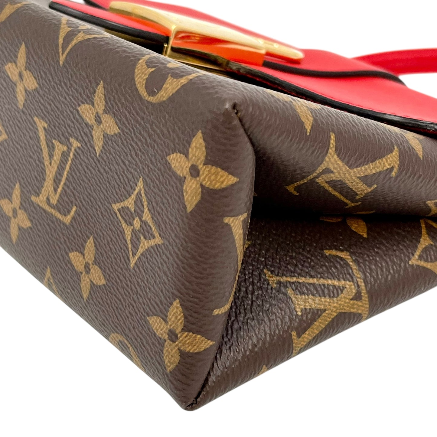 Louis Vuitton Lock BB Hand Bag Shoulder Bag - Red