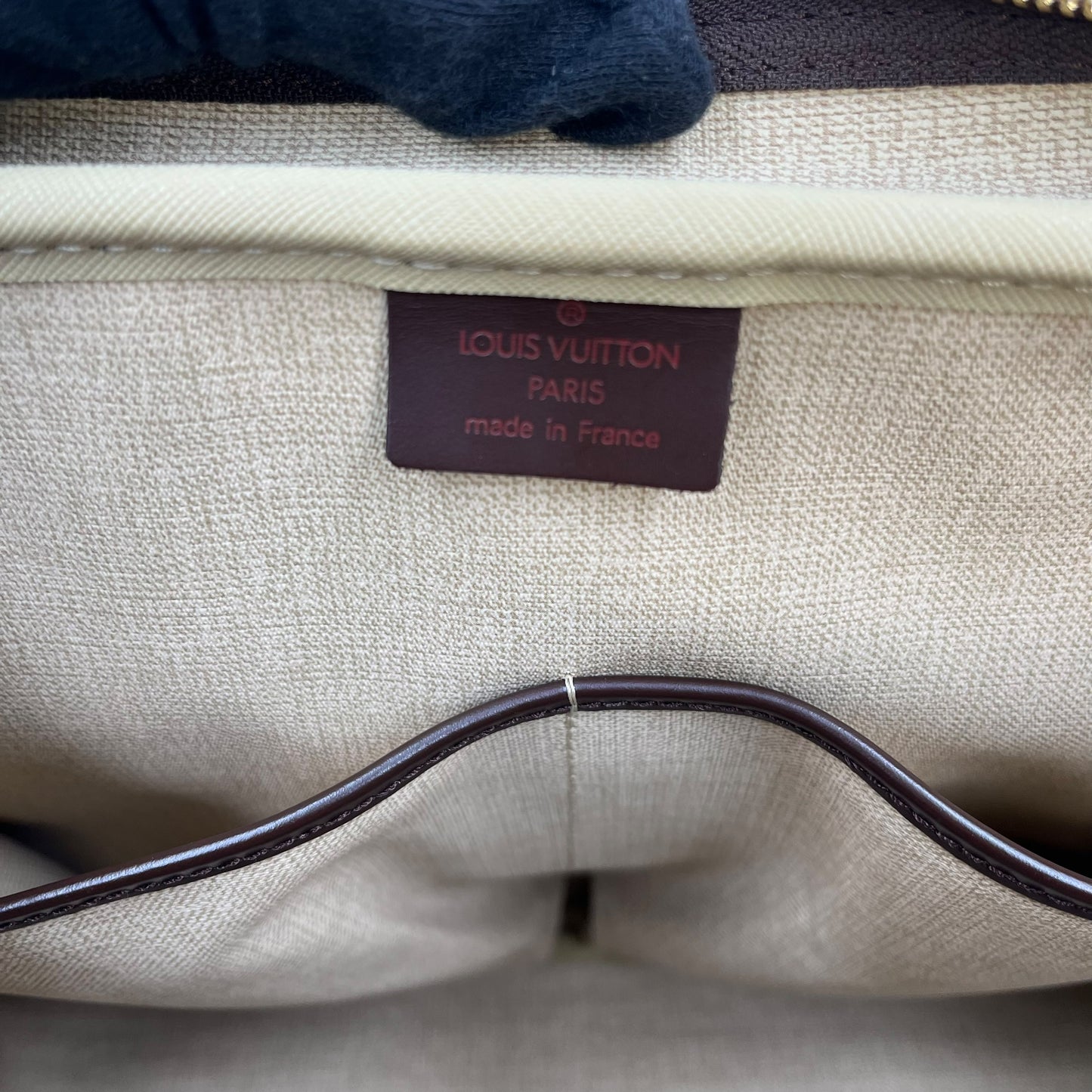 Louis Vuitton Damier Deauville Bowling Vanity Hand Bag