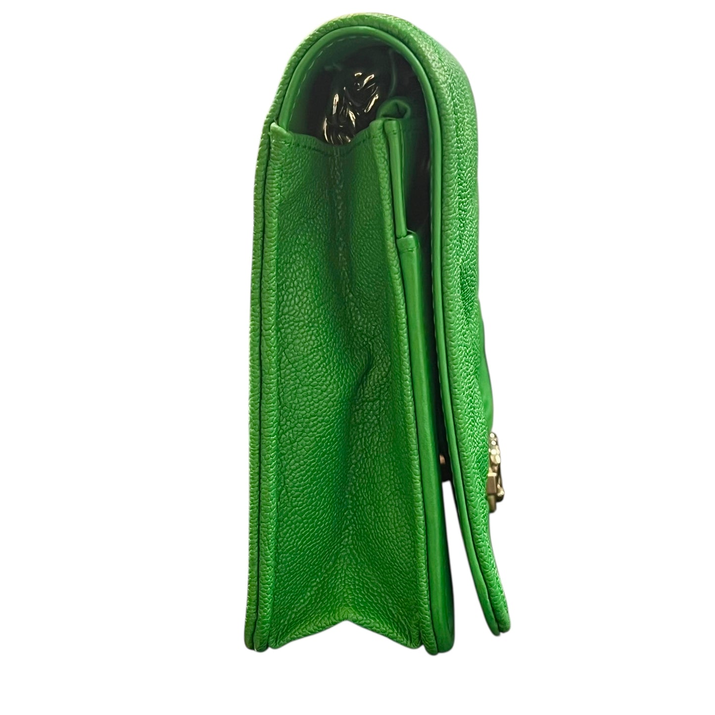 CHANEL Boy Chanel Chain Wallet Shoulder Bag - Green