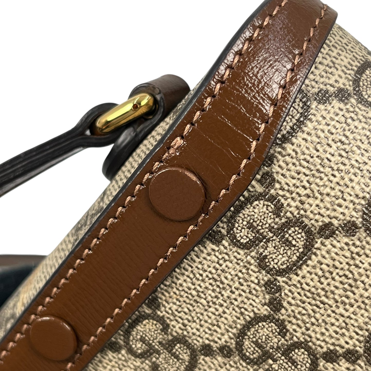 GUCCI GG Supreme Horsebit 1955 Mini Shoulder Bag