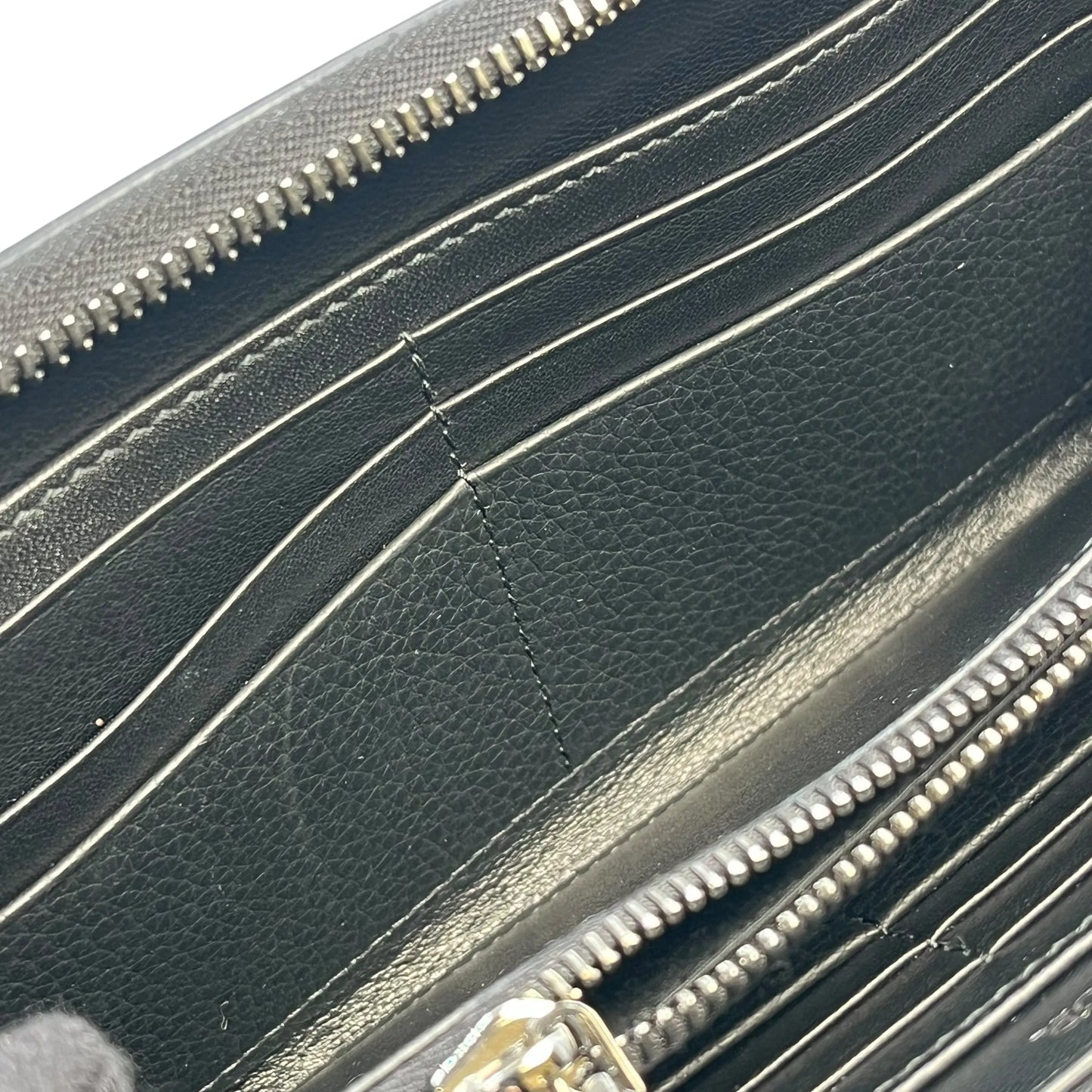 Dior CD Icon Round Zipper Long Wallet - Black