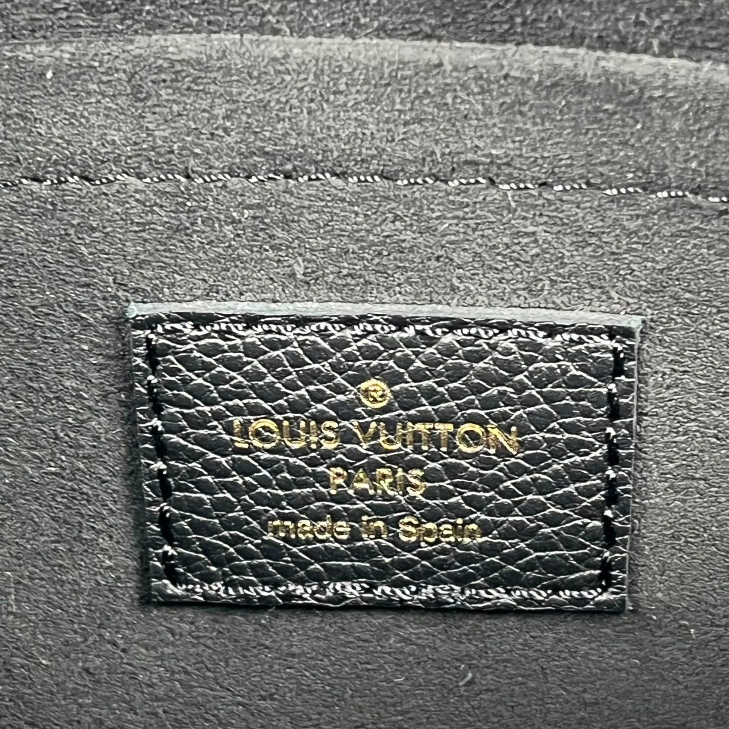 Louis Vuitton Monogram Empreinte Multi Pochette Hand Bag - Black