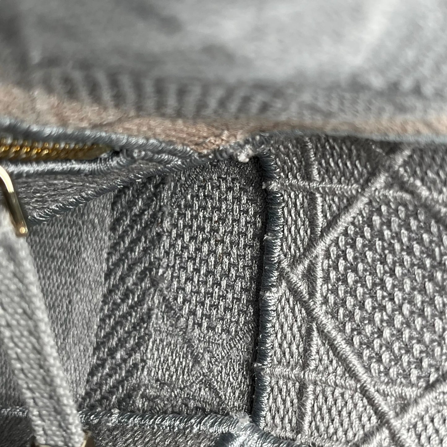 Christian Dior Lady Dior D Lite Hand Bag Shoulder Bag - Gray