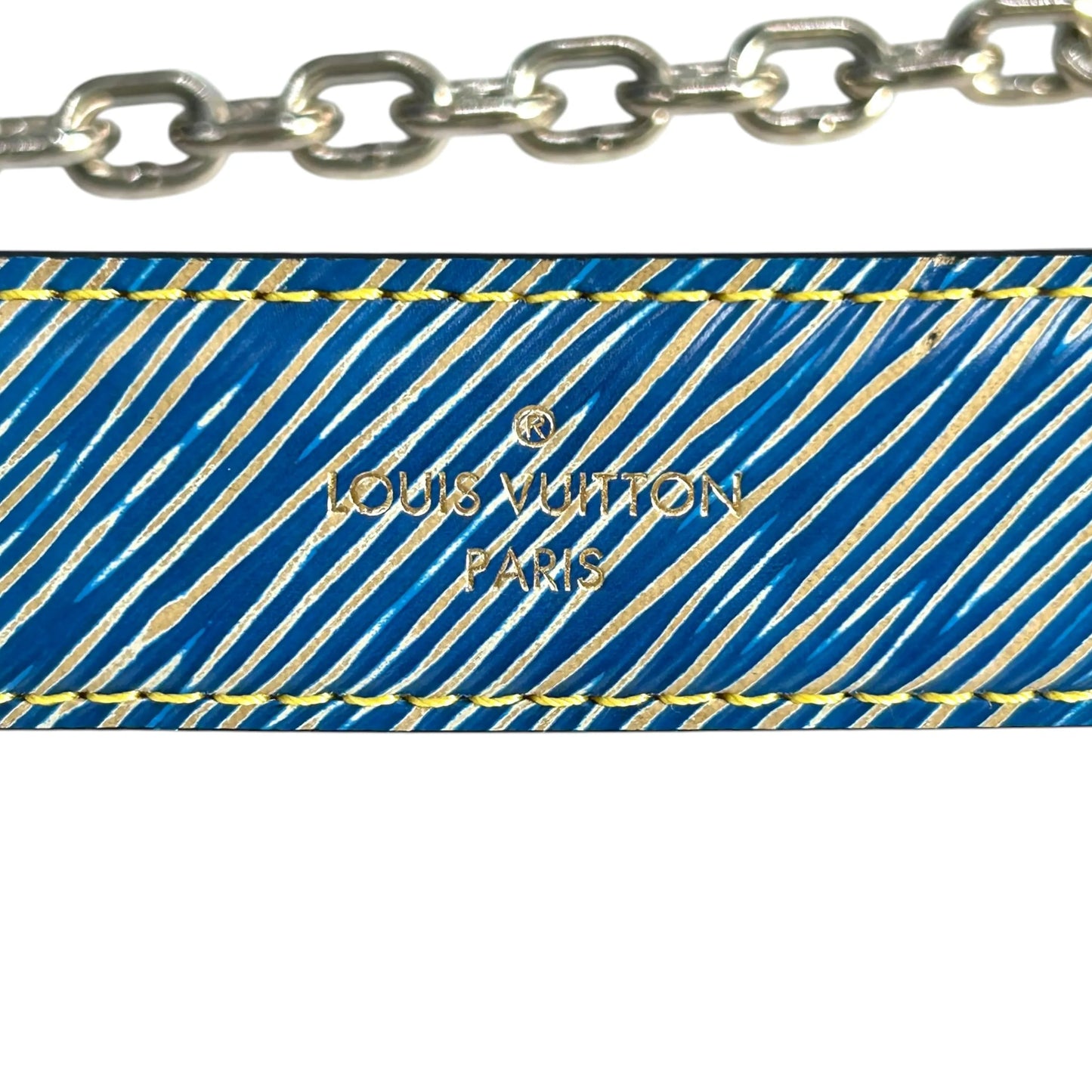 Louis Vuitton Twist MM Epi Leater Light Denim Shoulder Bag - Blue
