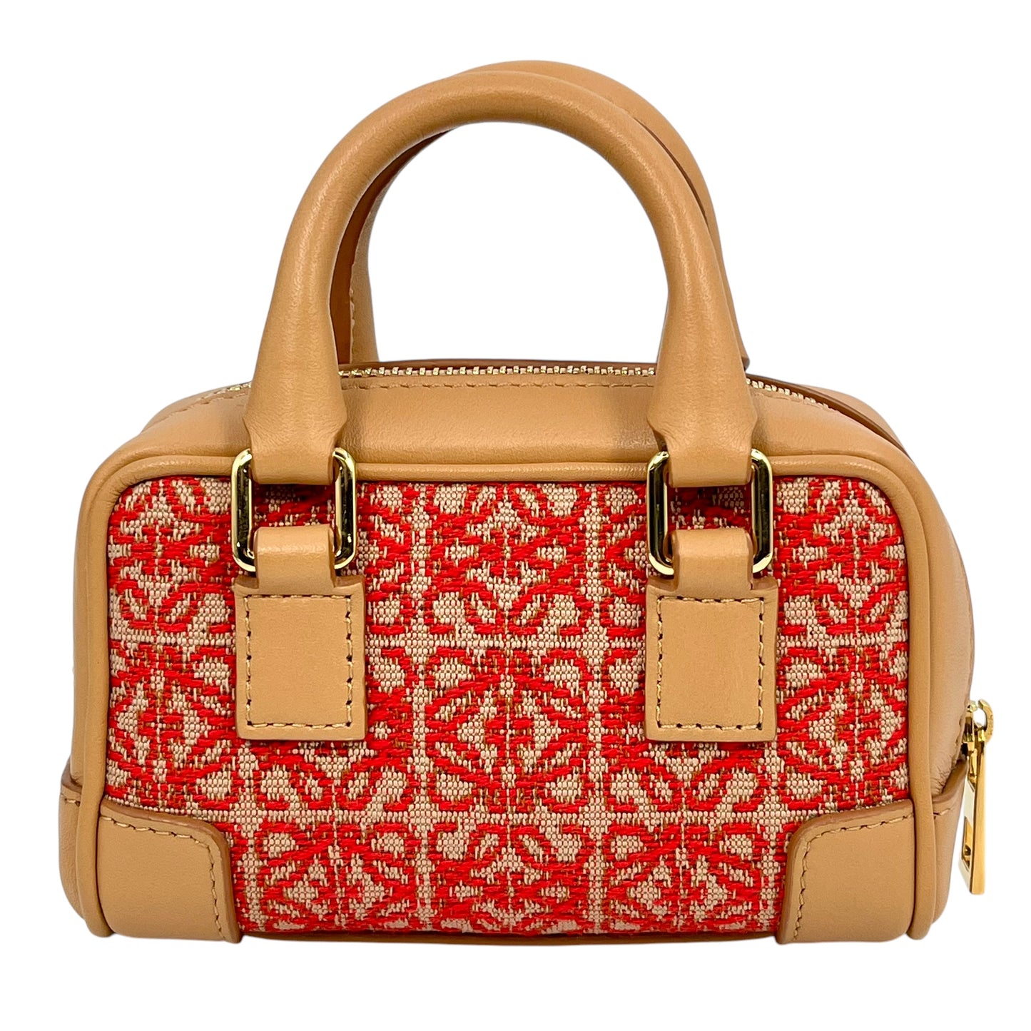 LOEWE Amazana Nano Mini Bag Shoulder Bag - Brown Red