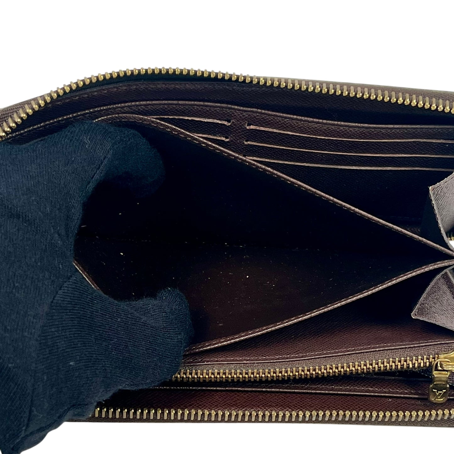 Louis Vuitton Damier Graphite Zippy Long Wallet - Brown - CA2187