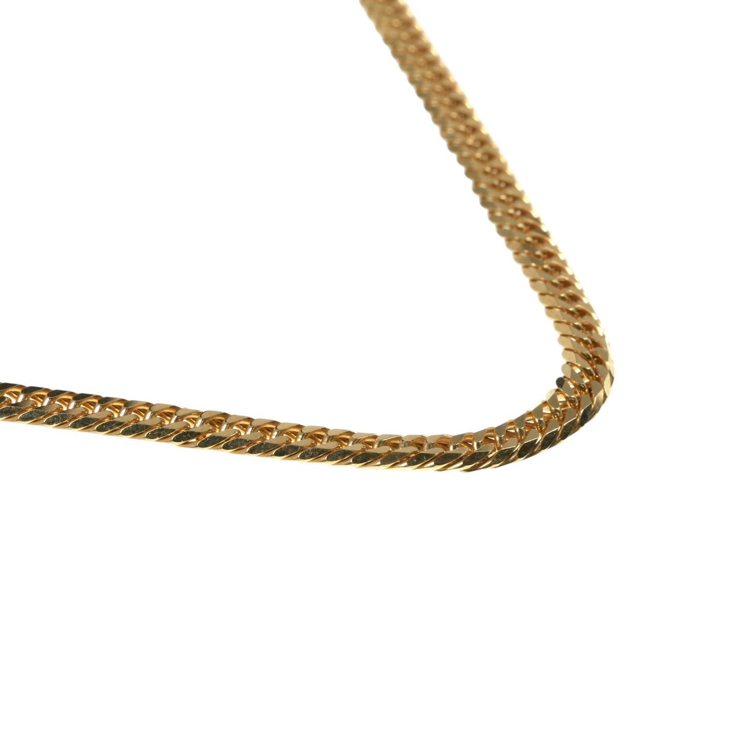 K18 Gold Curb Chain Necklace