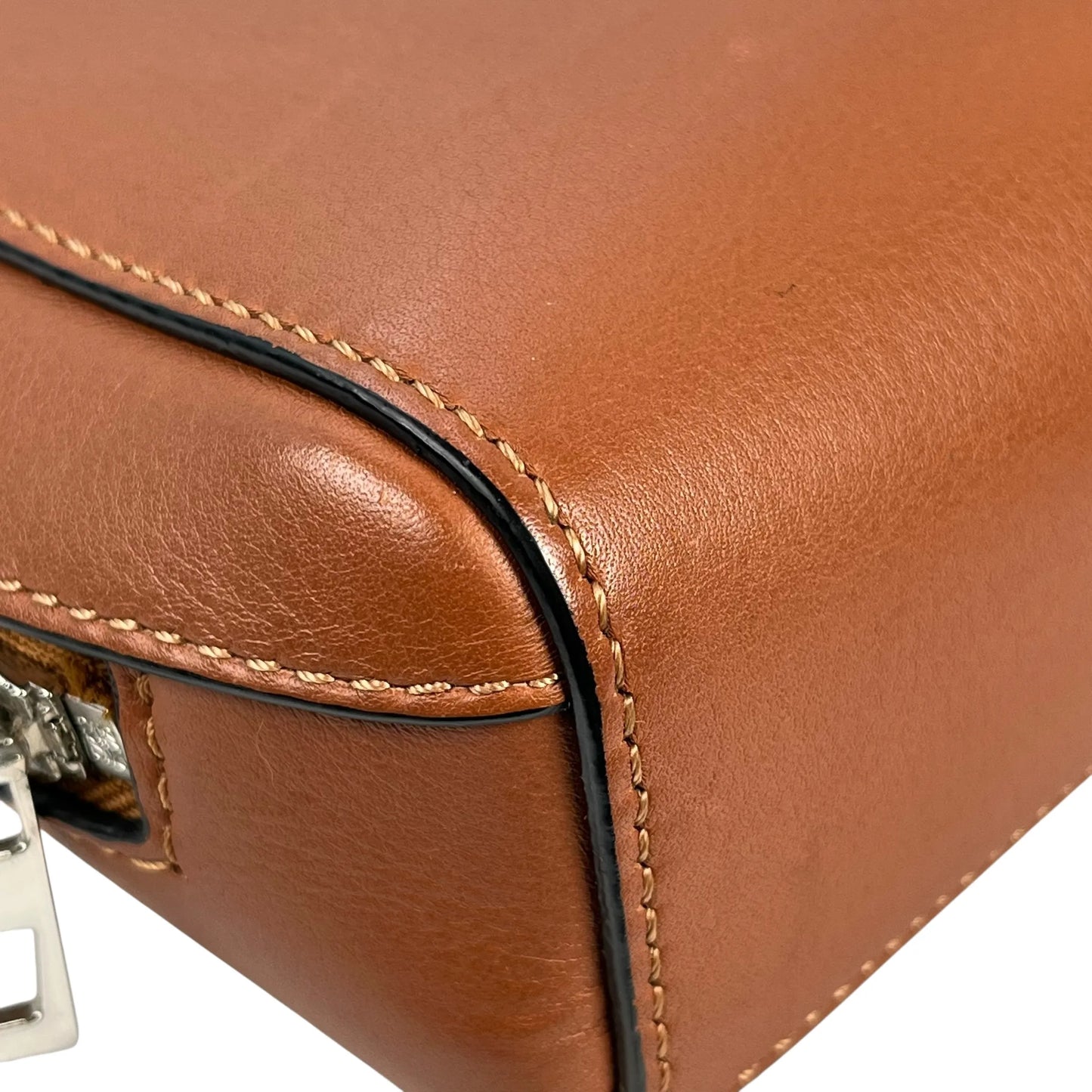 LOEWE Box Shoulder Bag Calfskin - Brown