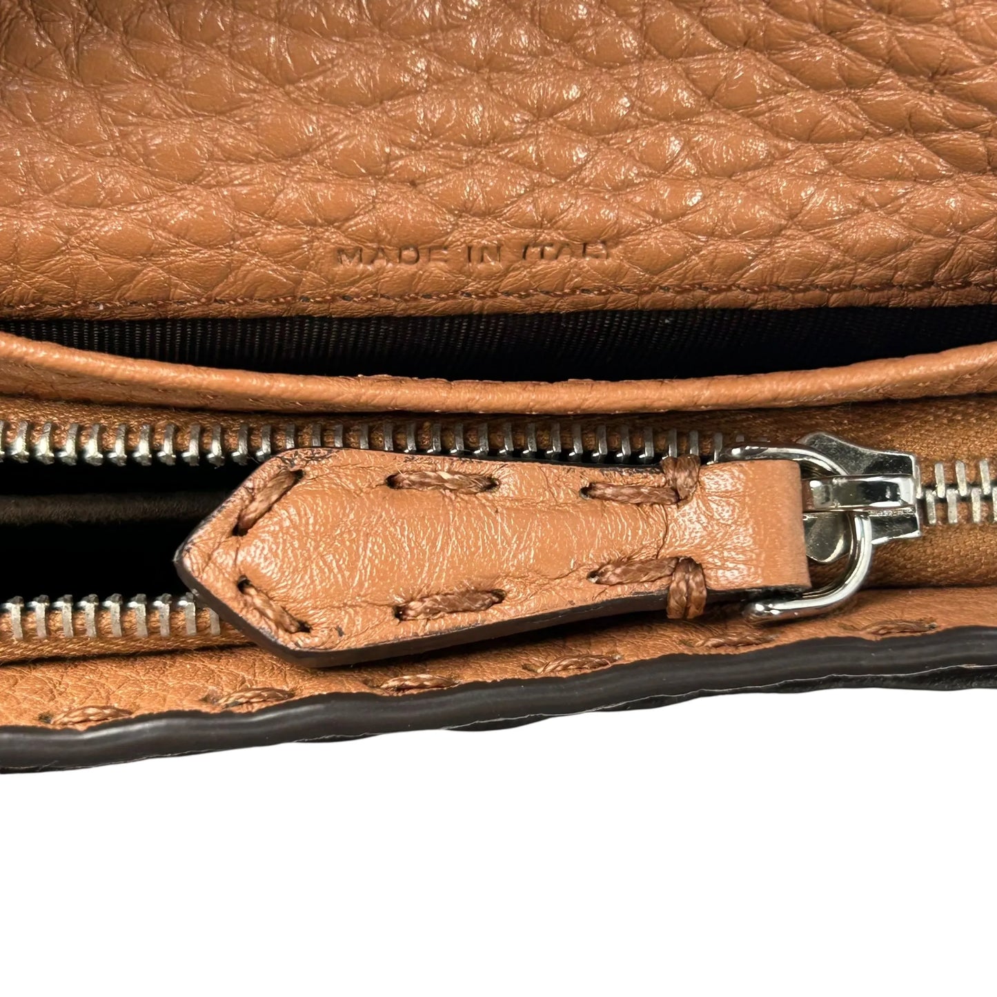 FENDI Selleria Compact Wallet - Brown