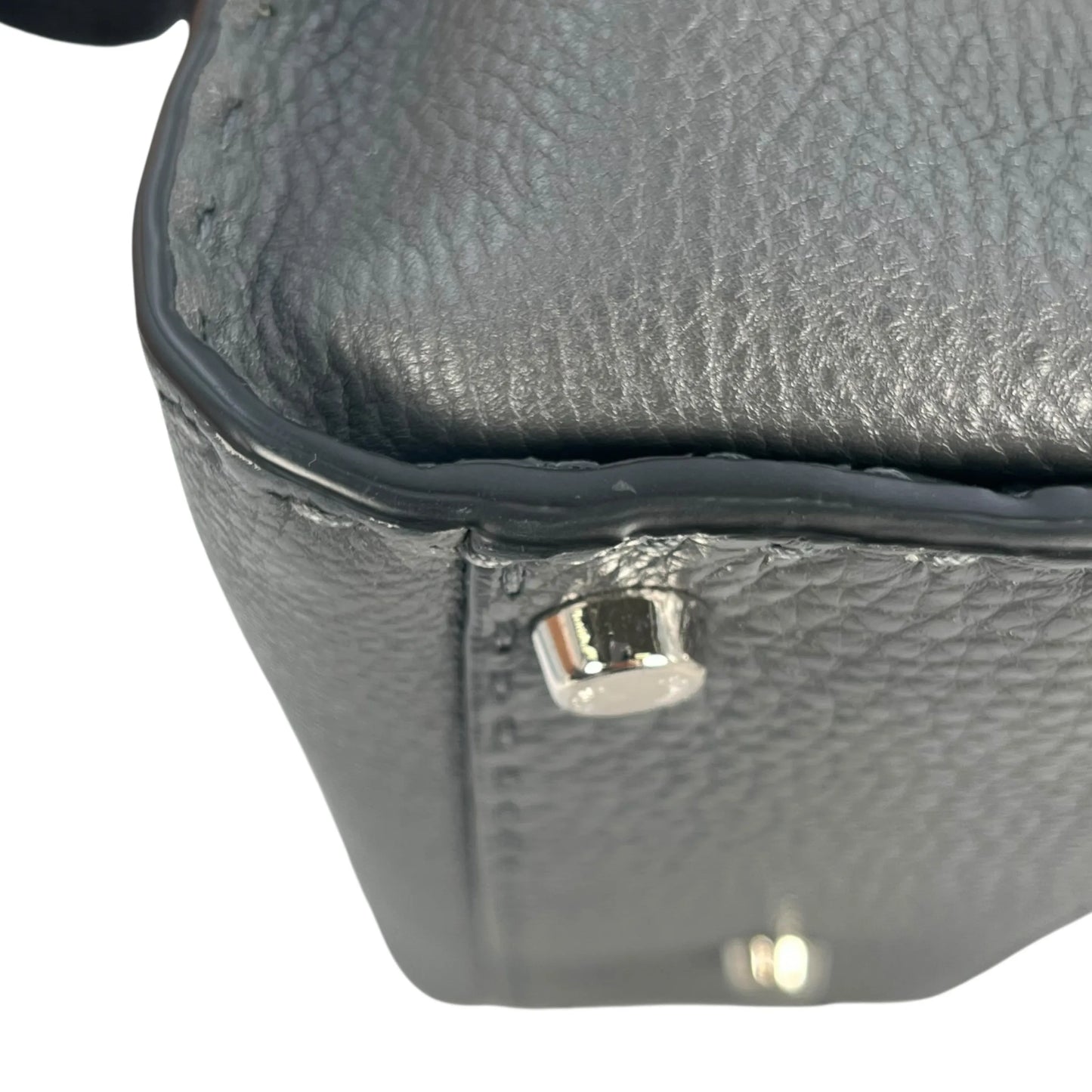 FENDI Peekaboo Leather Hand Bag Shoulder Bag - Gray
