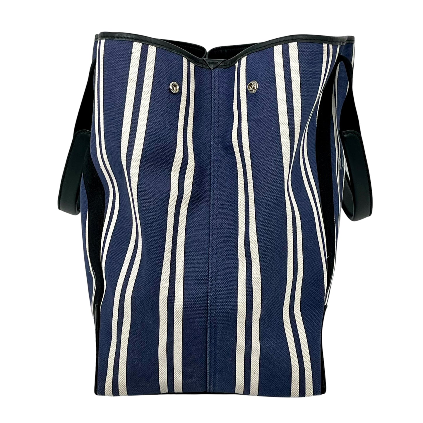 BALENCIAGA Stripe Navy Cabas
