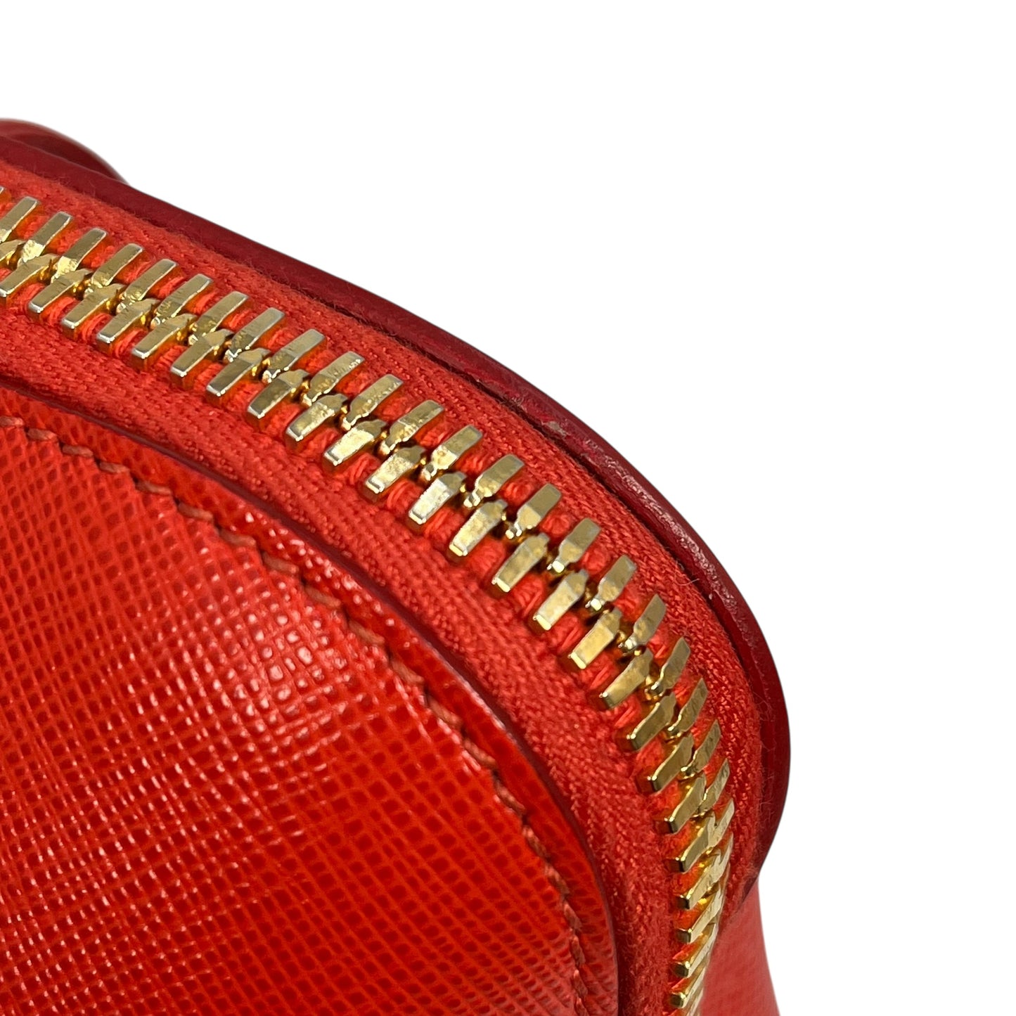 PRADA Galleria Saffiano Leather Hand Bag - Red