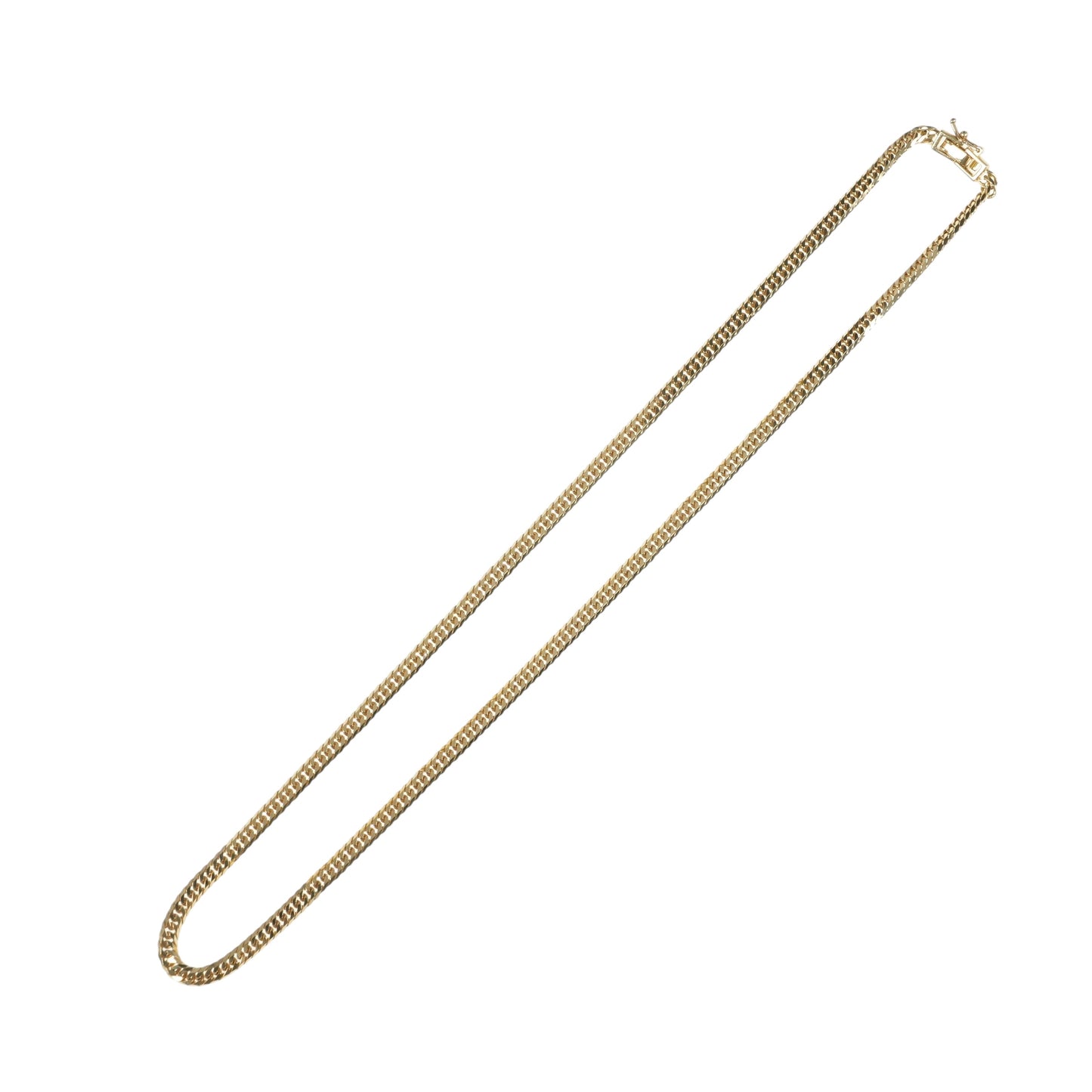 K18 Gold Curb Chain Necklace