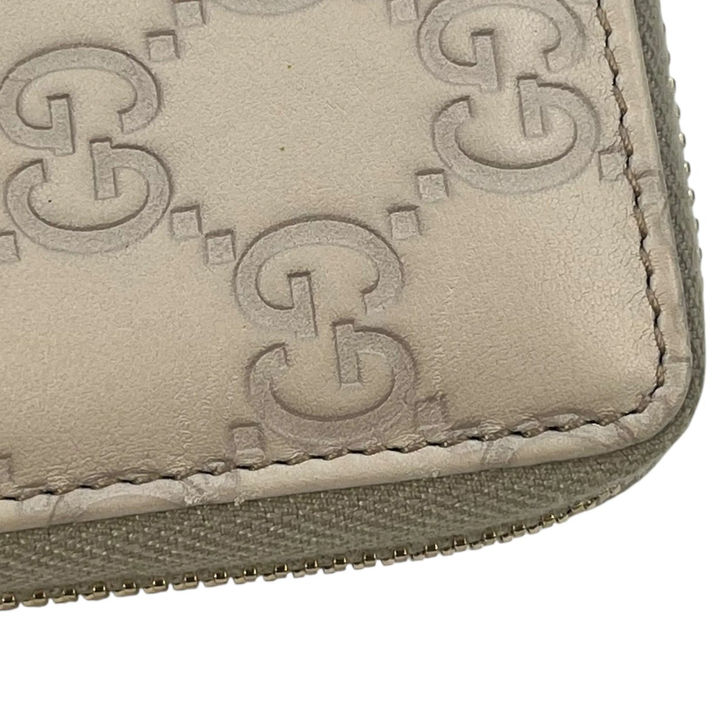 GUCCI Round Zipper Long Wallet - Beige