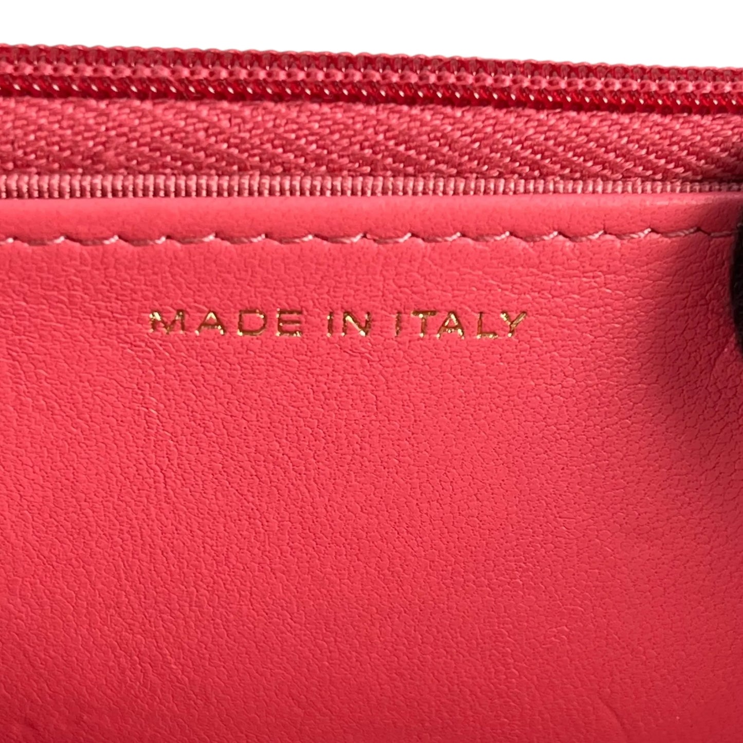 CHANEL Materasse Lamb Skin Chain Wallet - Pink