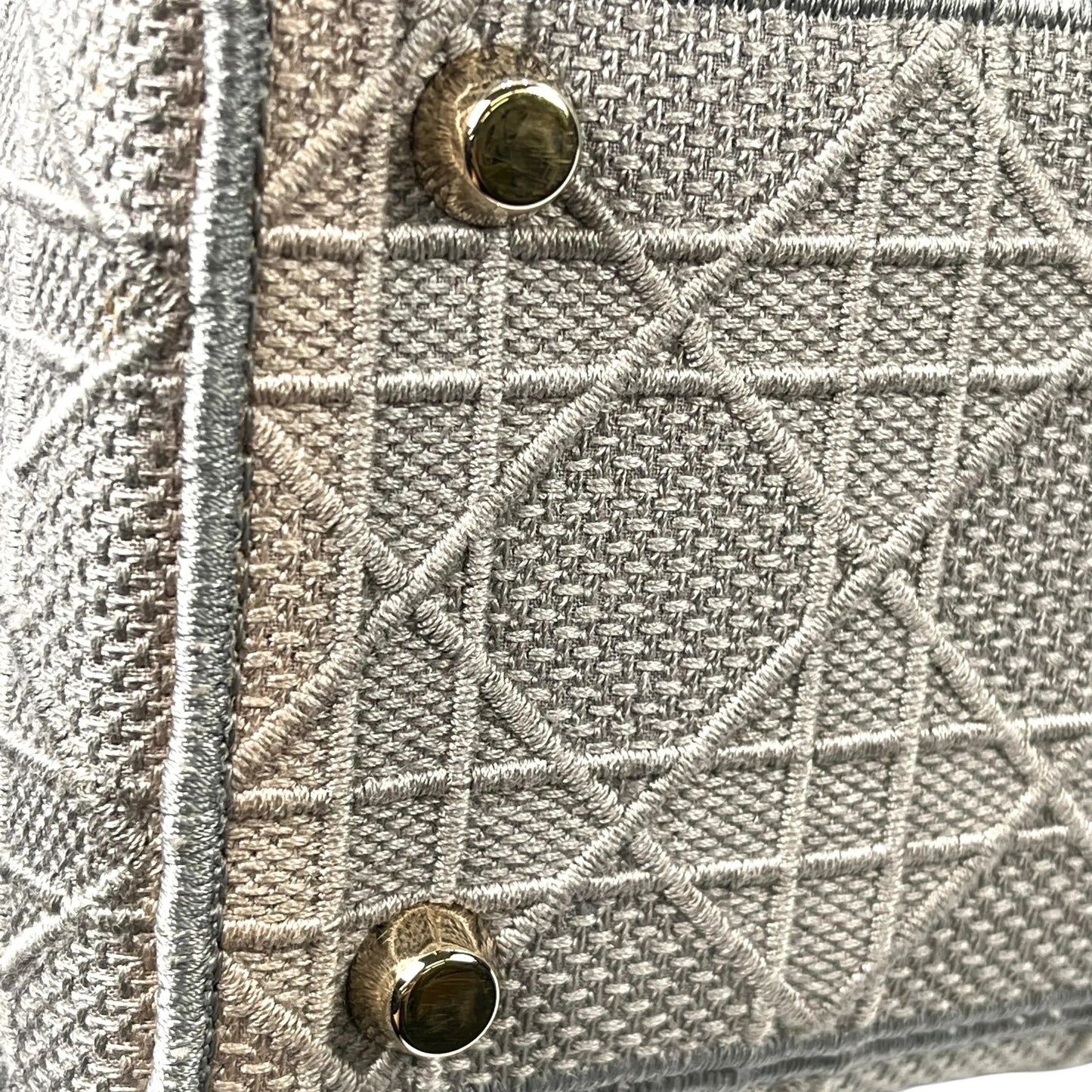 Christian Dior Lady Dior D Lite Hand Bag Shoulder Bag - Gray