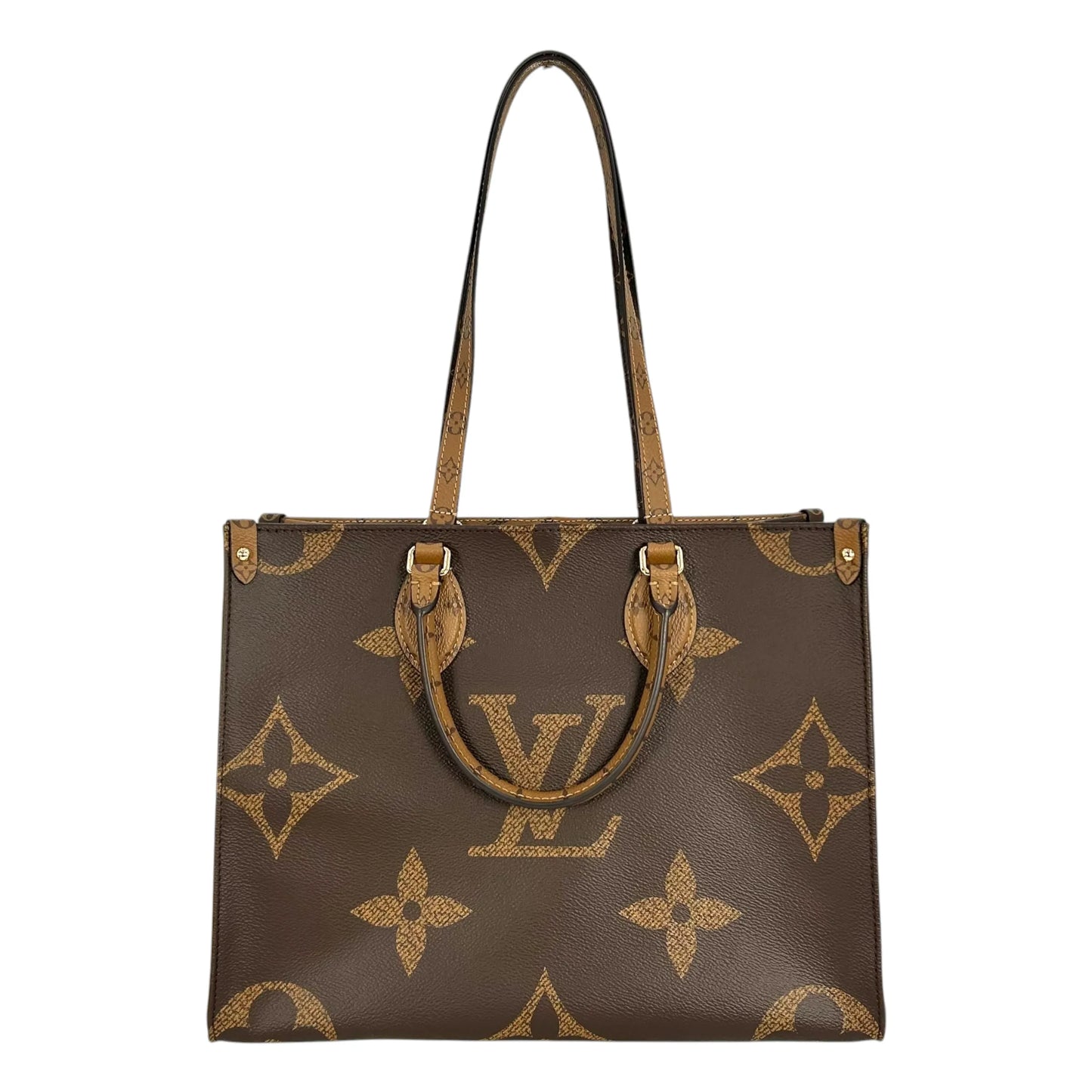 Louis Vuitton On The Go MM Hand Bag Shoulder Bag - Brown - 34948