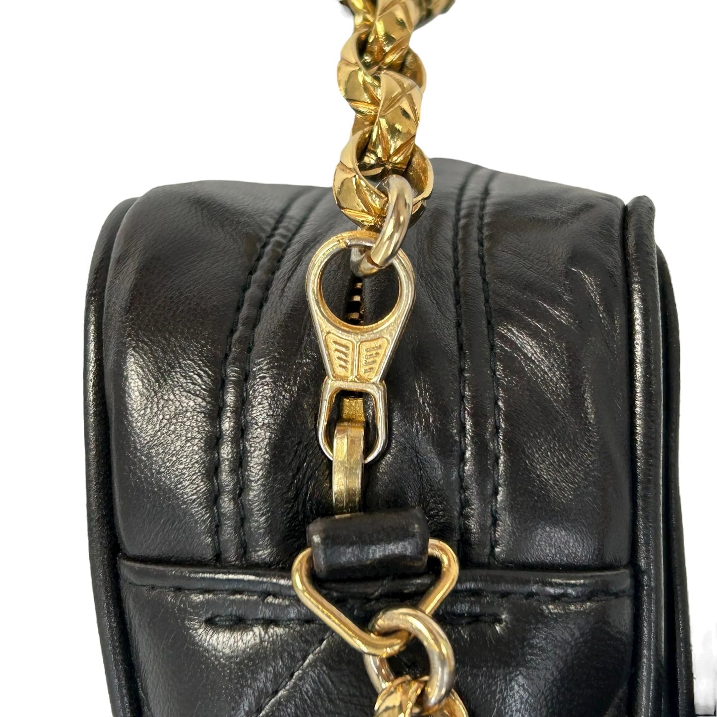 CHANEL Matelasse Tassel Chain Shoulder Bag - Black