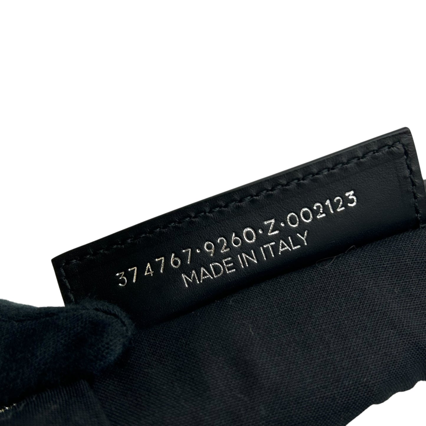 BALENCIAGA キャンバス ネイビー トートバッグ - クリーム × ブラック