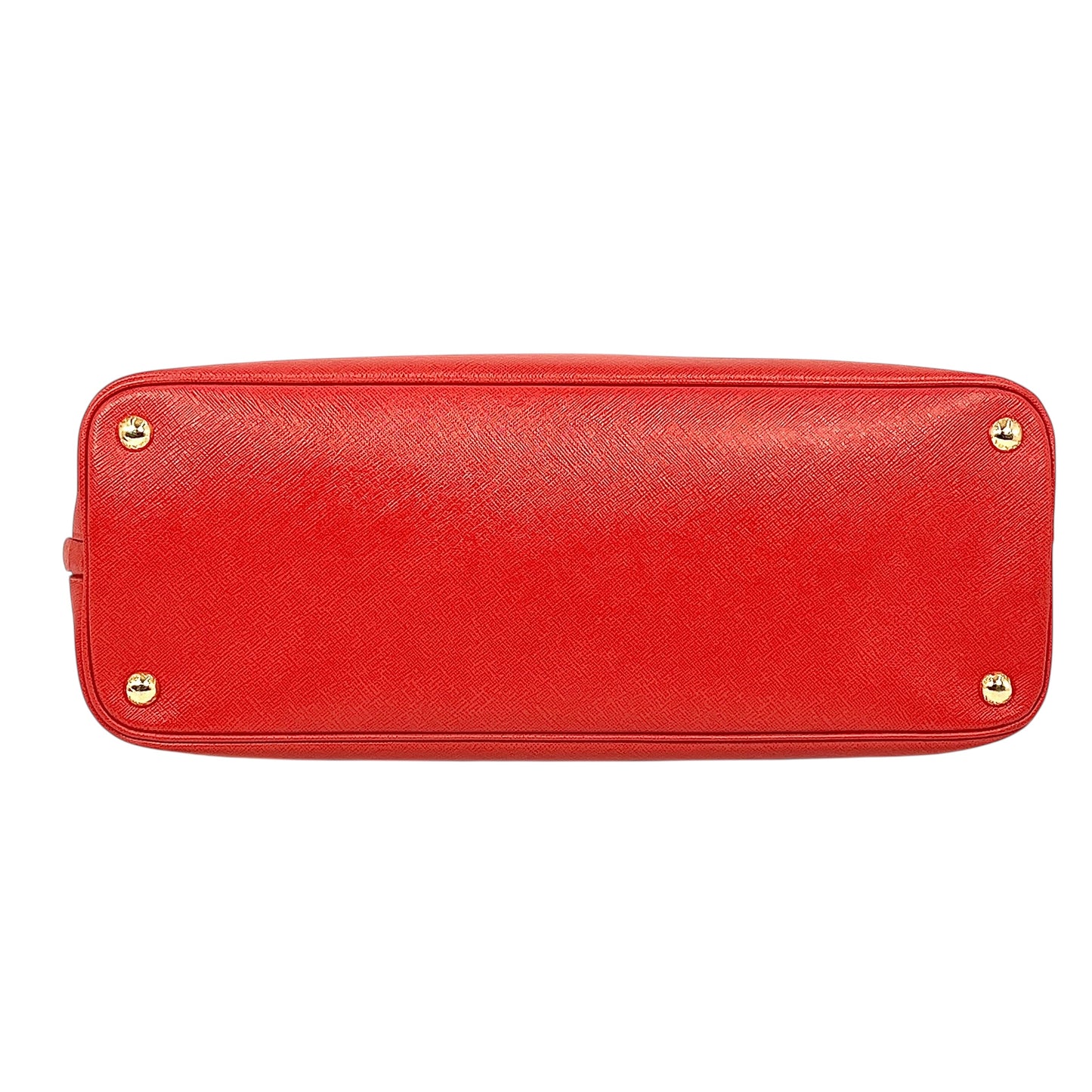 PRADA Galleria Saffiano Leather Hand Bag - Red
