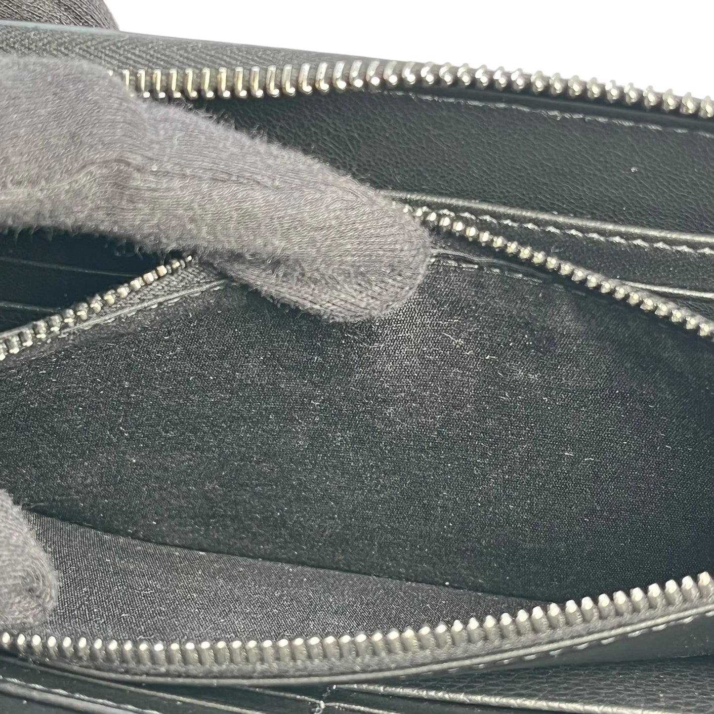 Dior CD Icon Round Zipper Long Wallet - Black