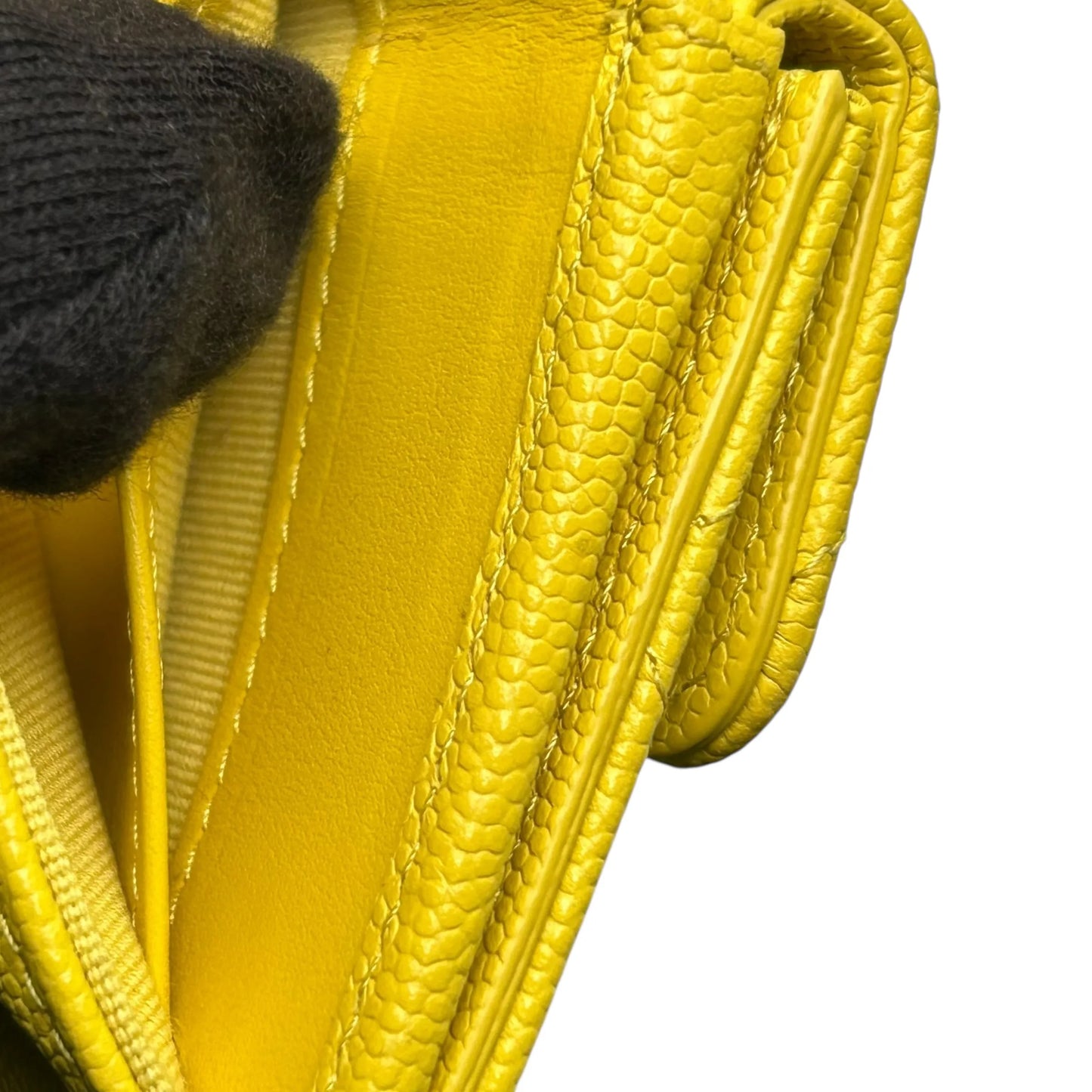 CHANEL Materasse Small Compact Wallet - Yellow