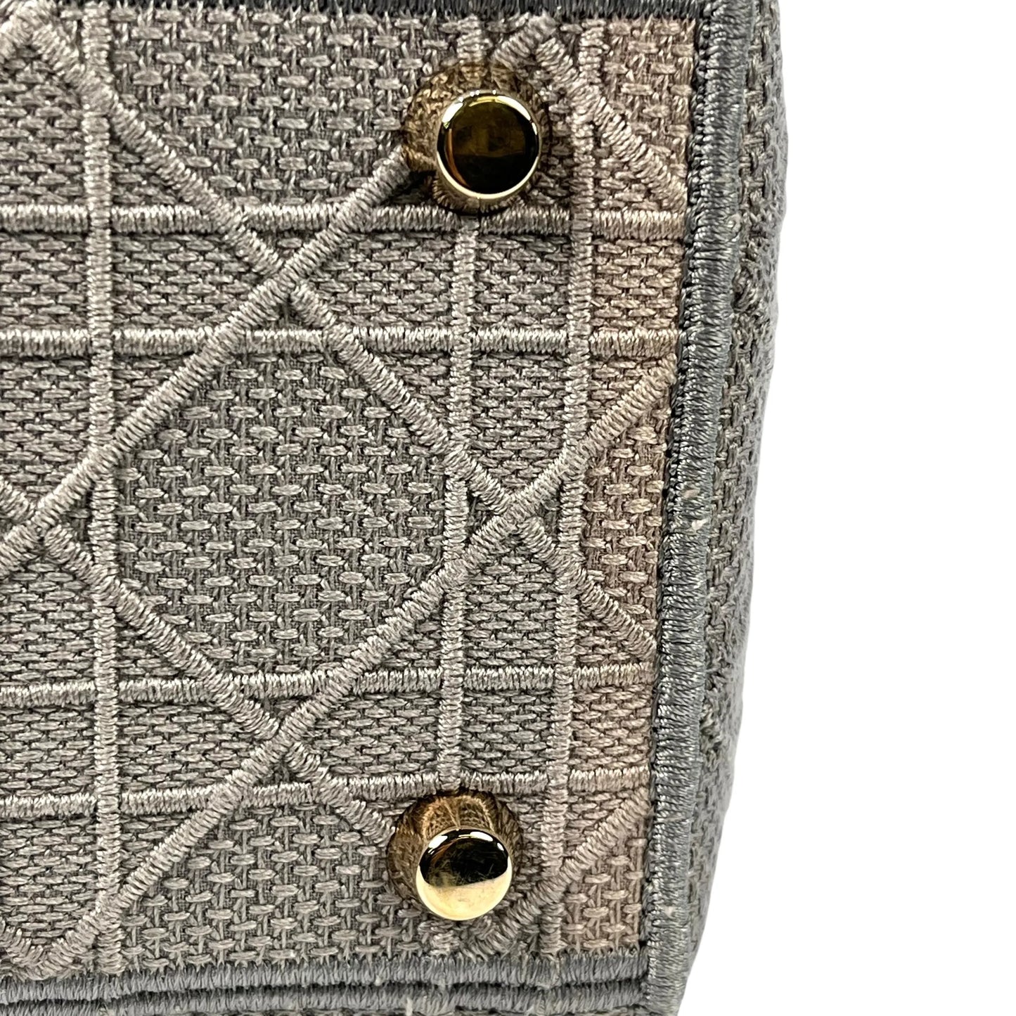 Christian Dior Lady Dior D Lite Hand Bag Shoulder Bag - Gray