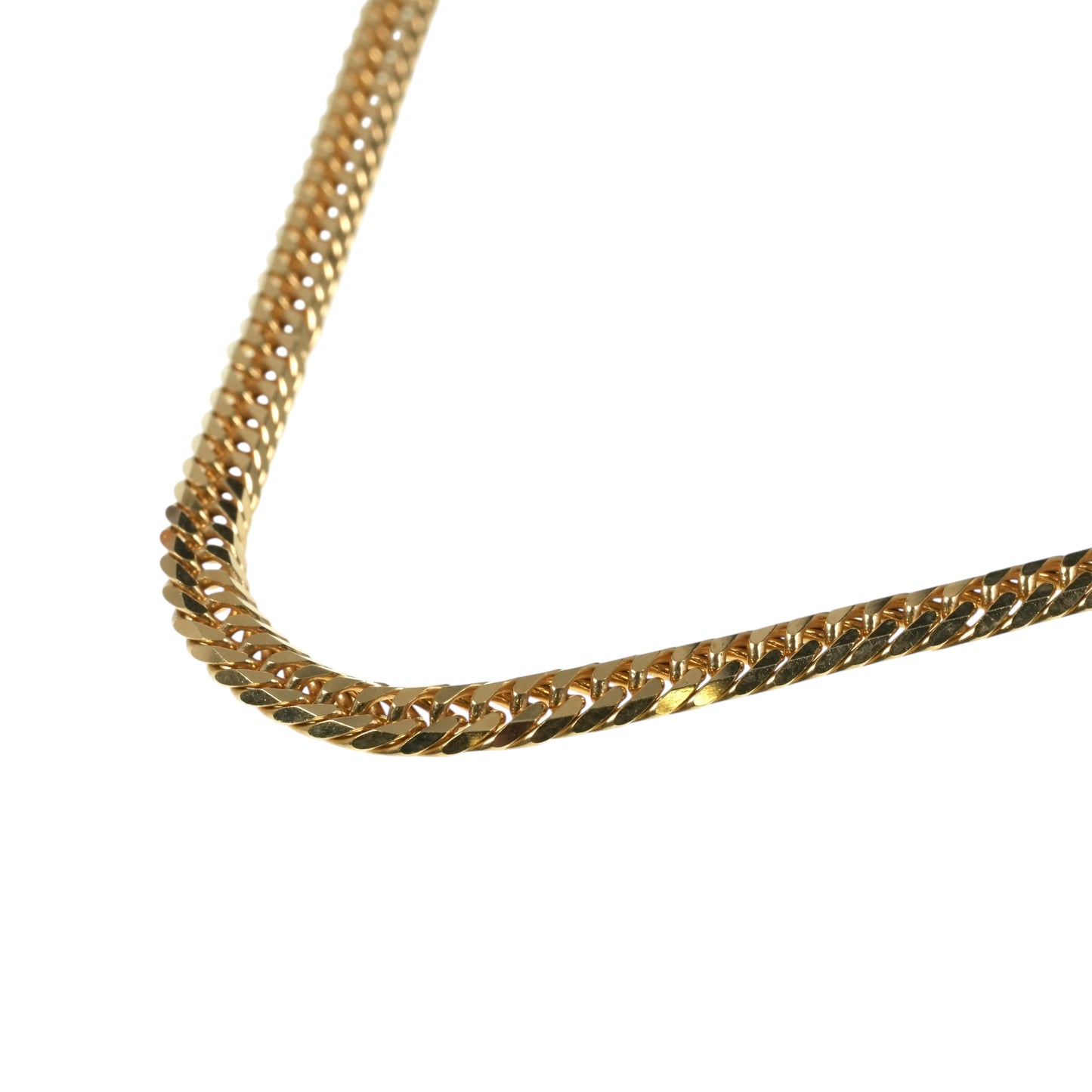 K18 Gold Curb Chain Necklace