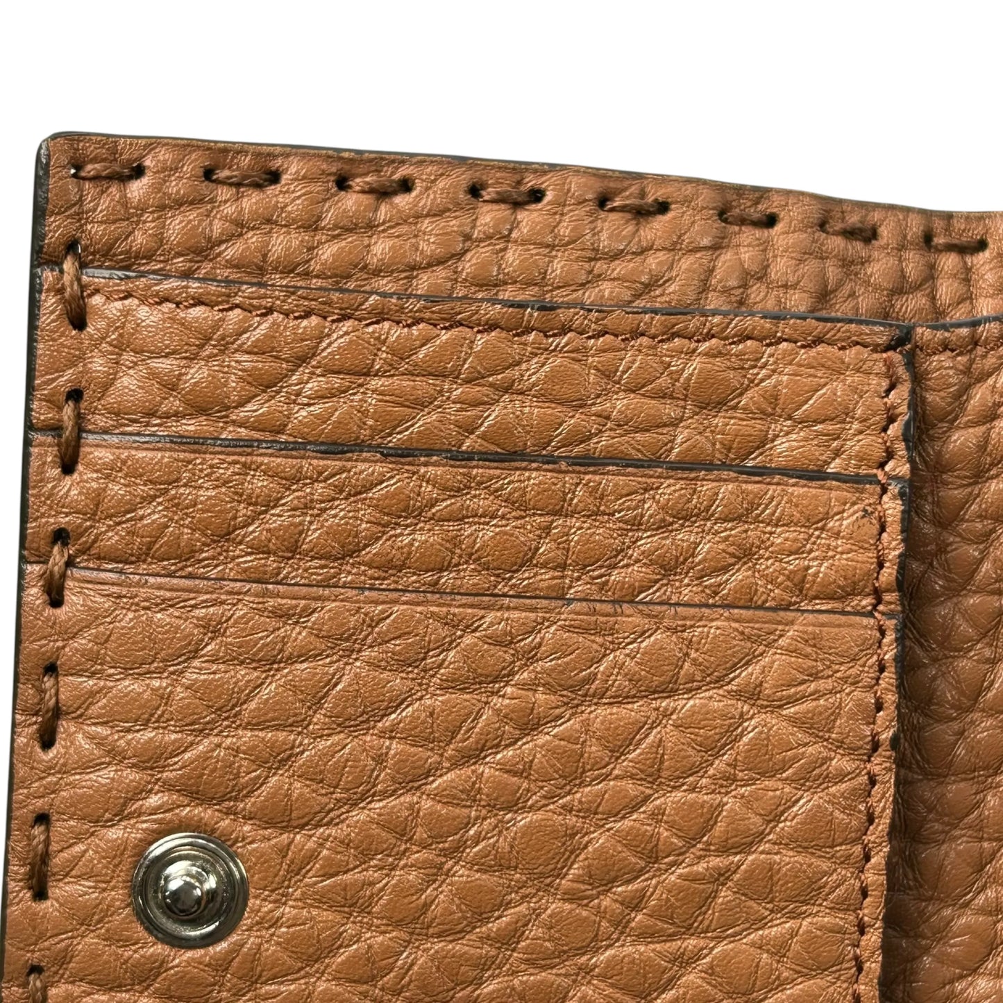 FENDI Selleria Compact Wallet - Brown