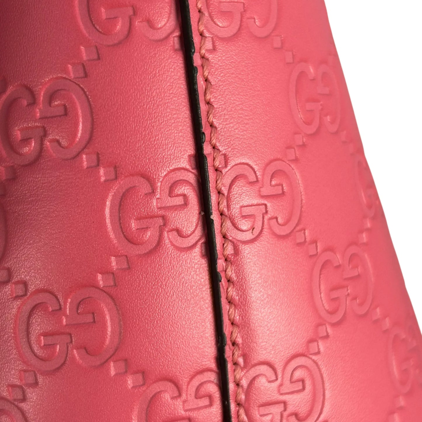GUCCI Guccissima Leather Hand Bag Shoulder Bag - Pink