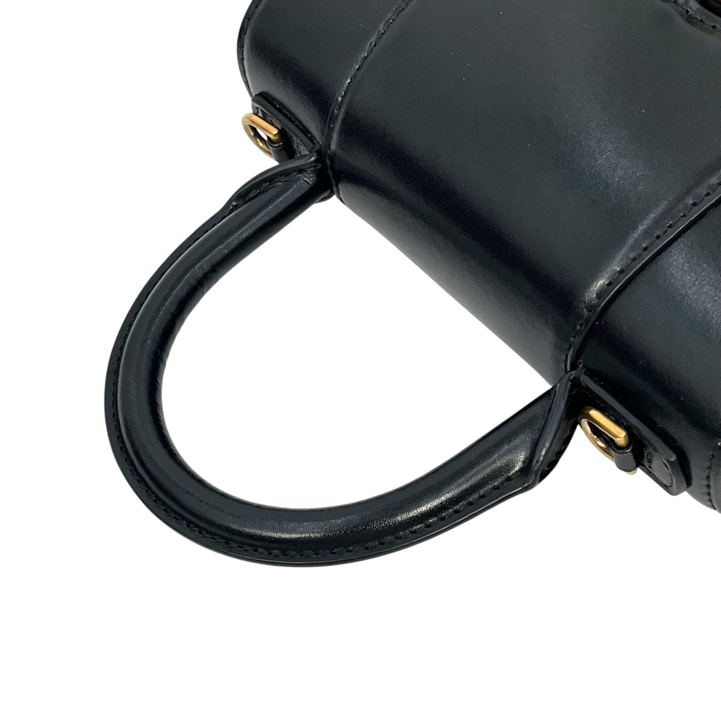BALENCIAGA Hourglass Hand Bag 2way Black
