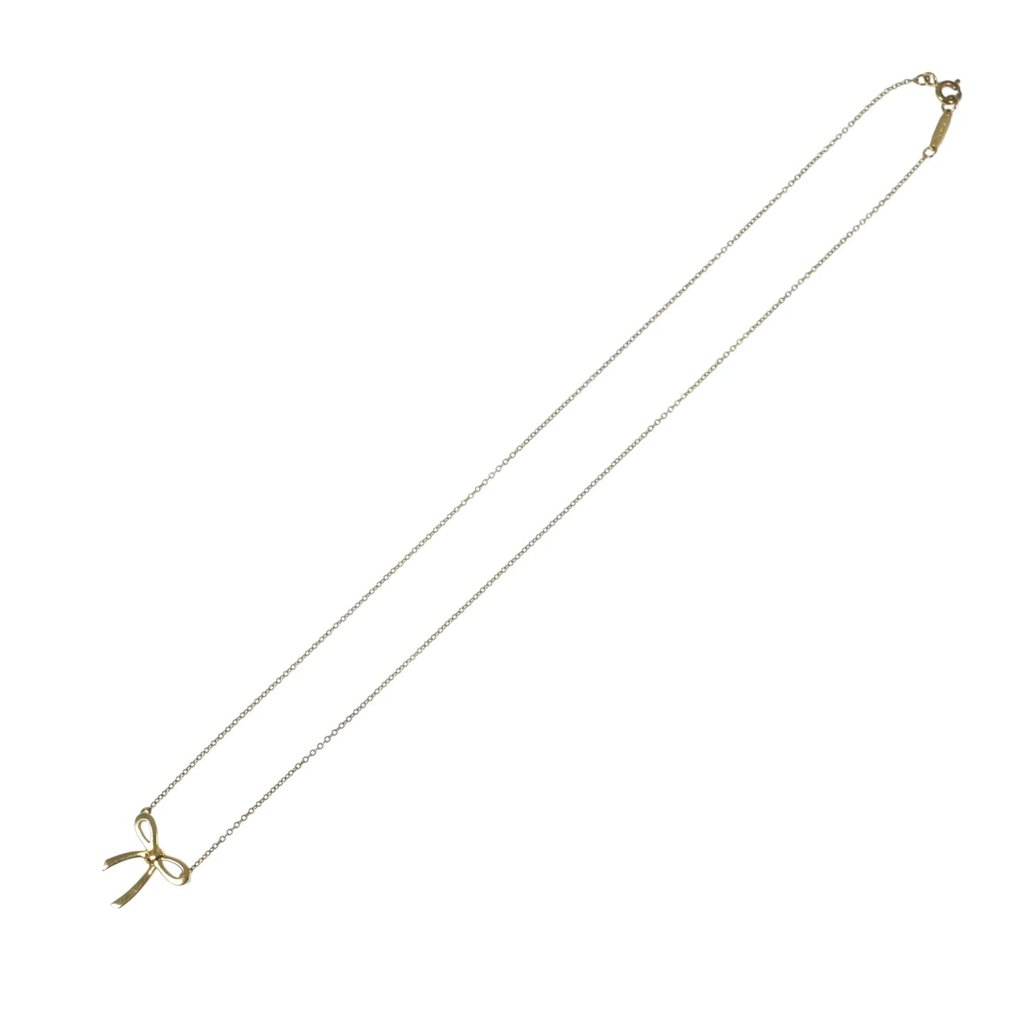 Tiffany Ribbon Necklace 18KYG