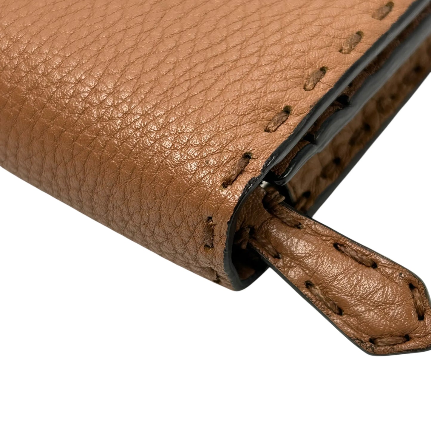 FENDI Selleria Compact Wallet - Brown